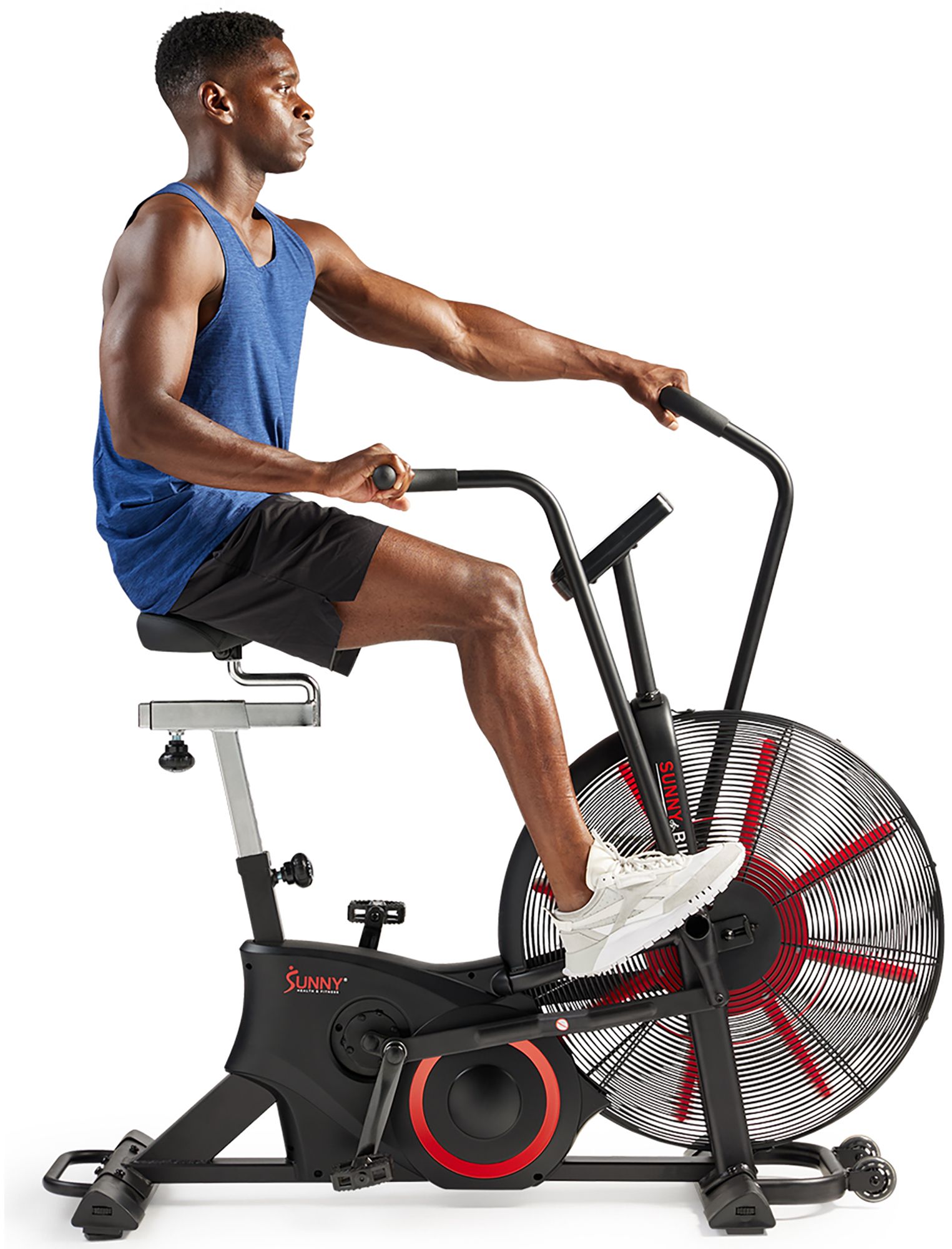 Sunny Health & Fitness Dual Belt Air-Resistance Bike product image