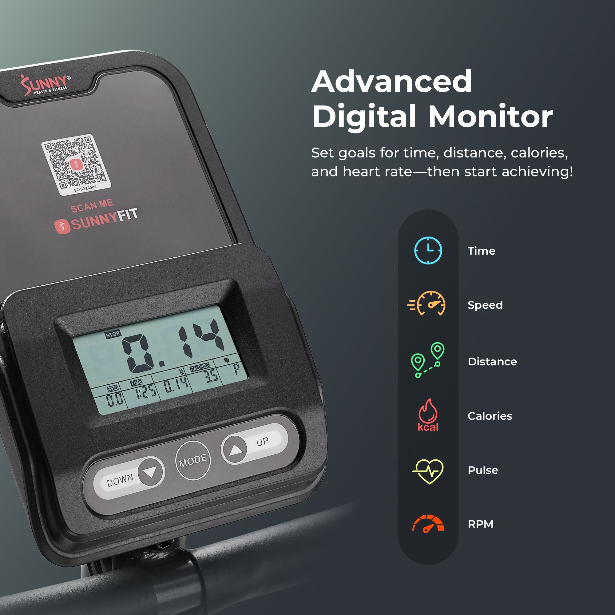 Sunny Health & Fitness Upright Bike product image