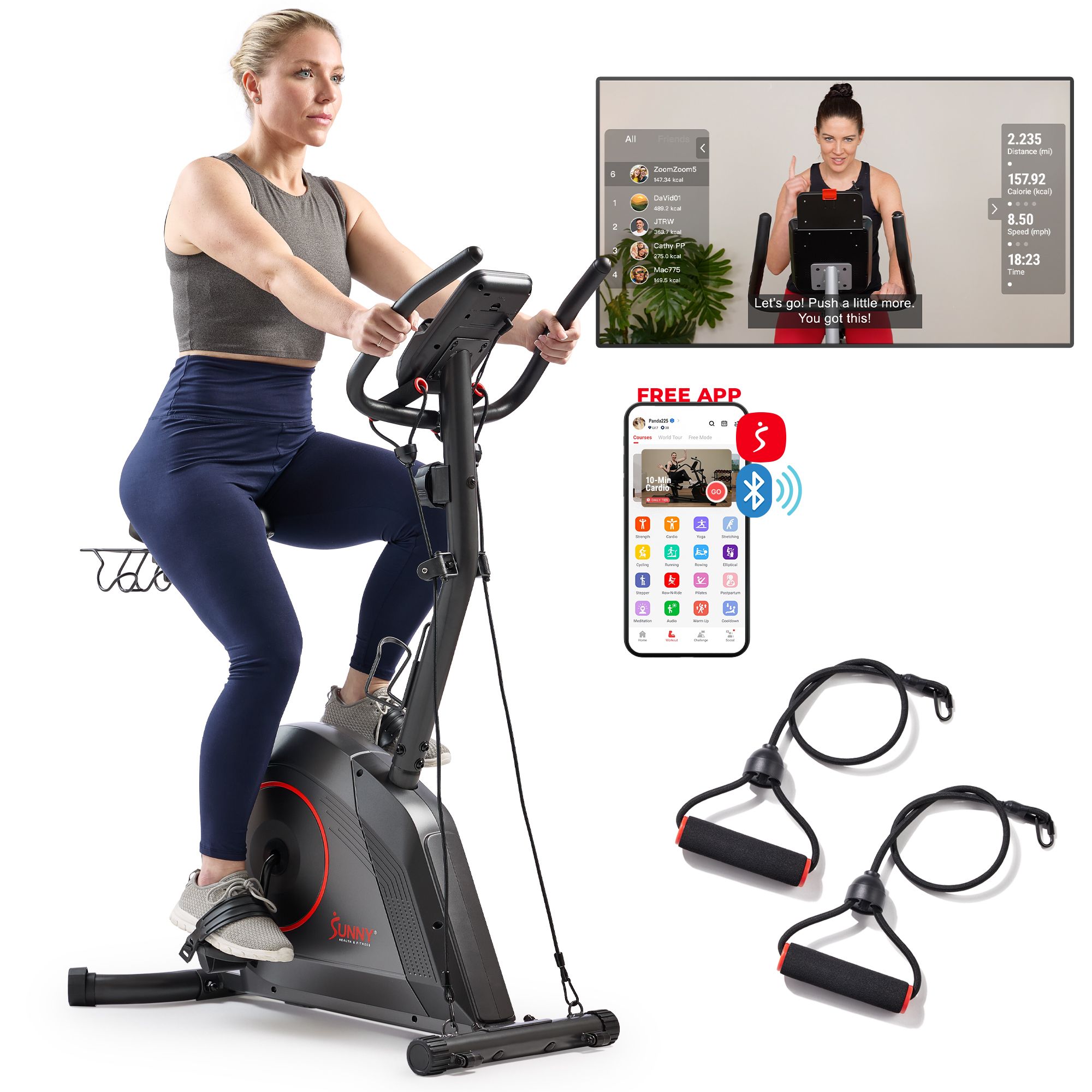 Sunny Health & Fitness Upright Bike product image