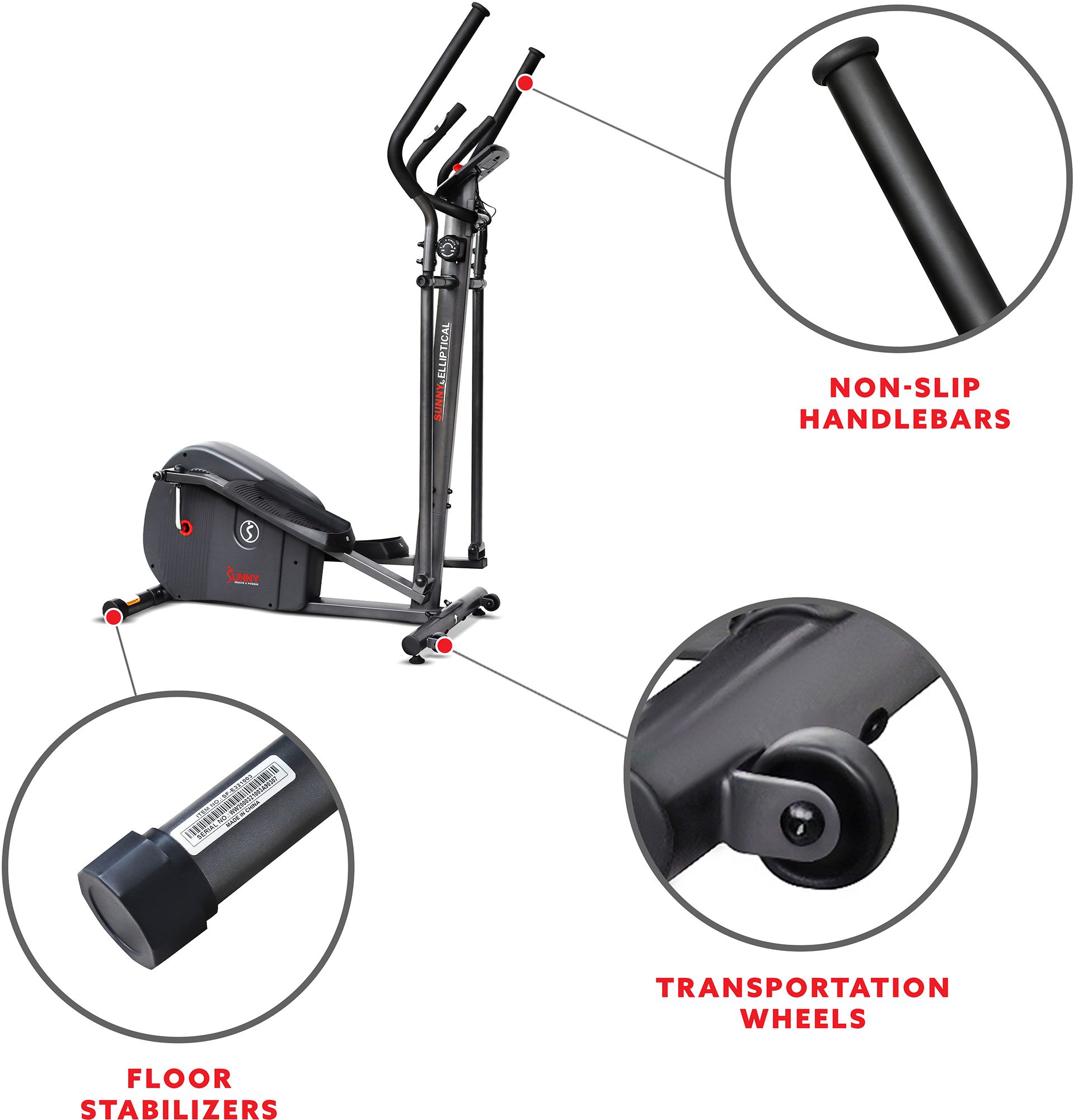 Sunny Health and Fitness Endurance Smart Elliptical product image