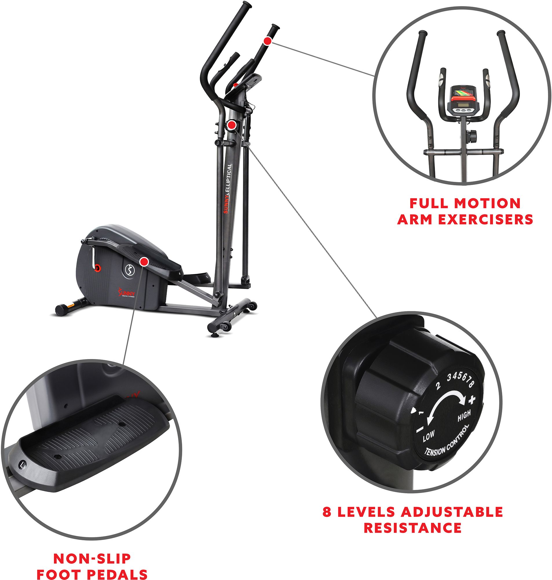 Sunny Health and Fitness Endurance Smart Elliptical product image