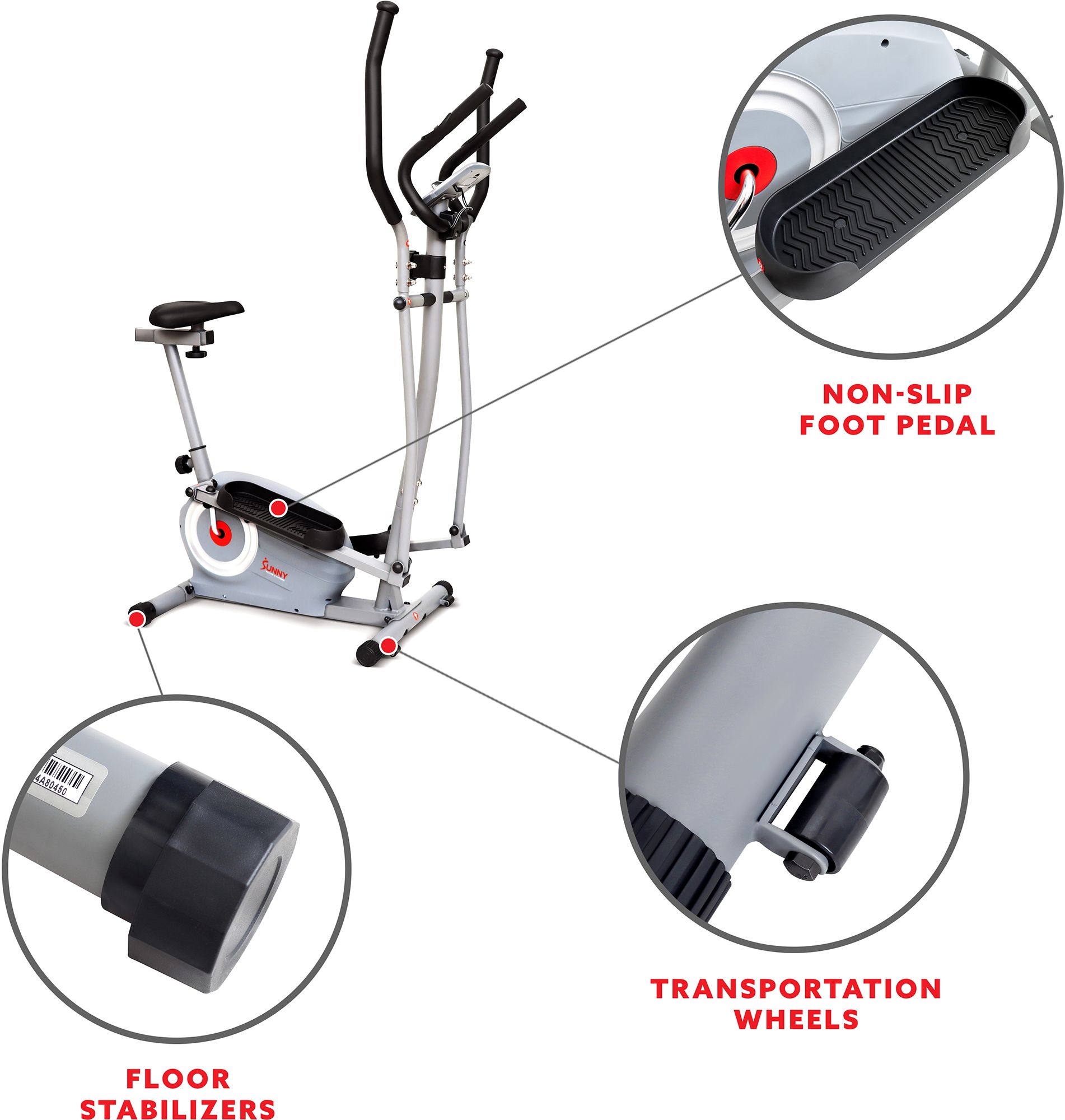 Sunny Health & Fitness Smart Compact Sit And Stand Elliptical With Magnetic Resistance product image
