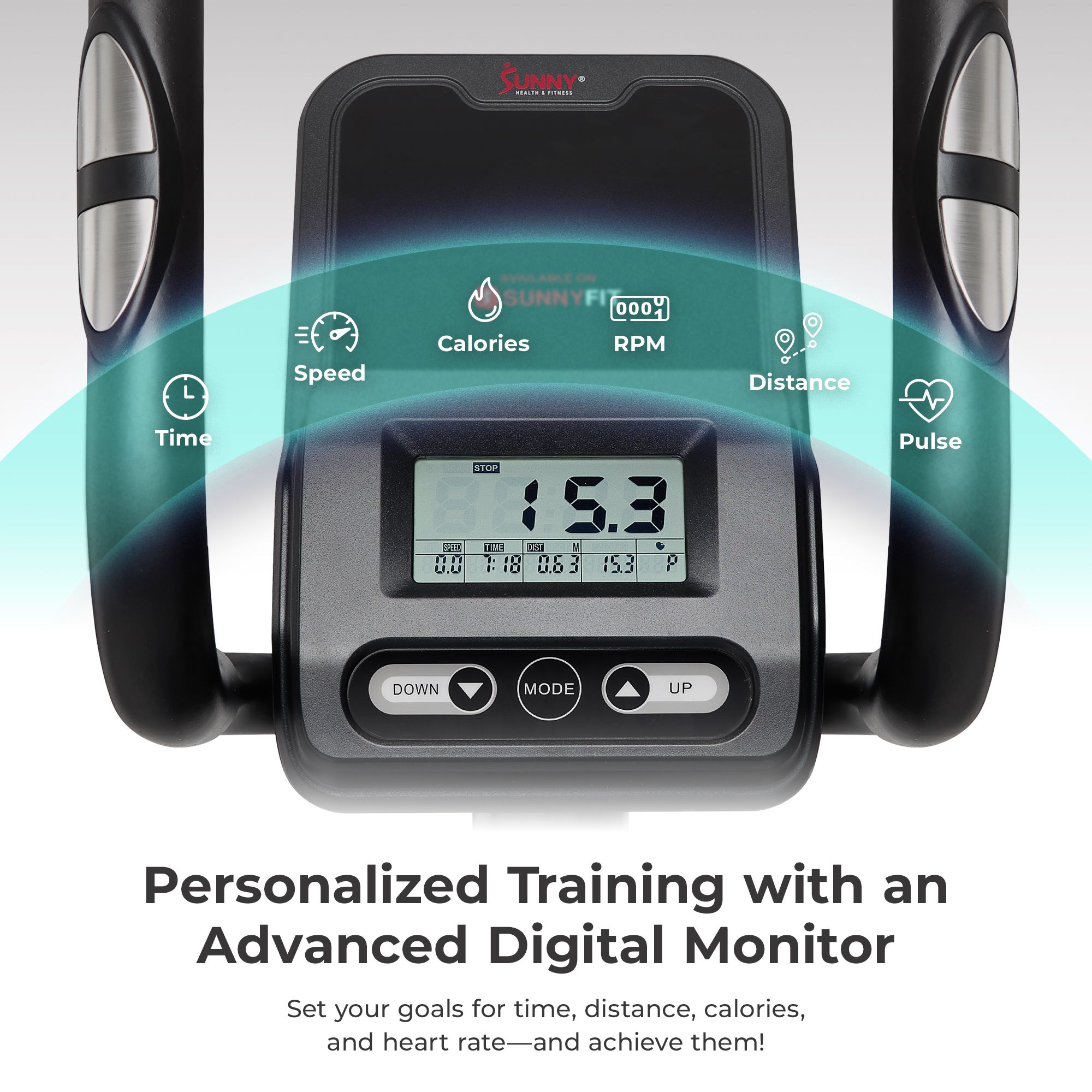 Sunny Health & Fitness Smart Magnetic Elliptical product image