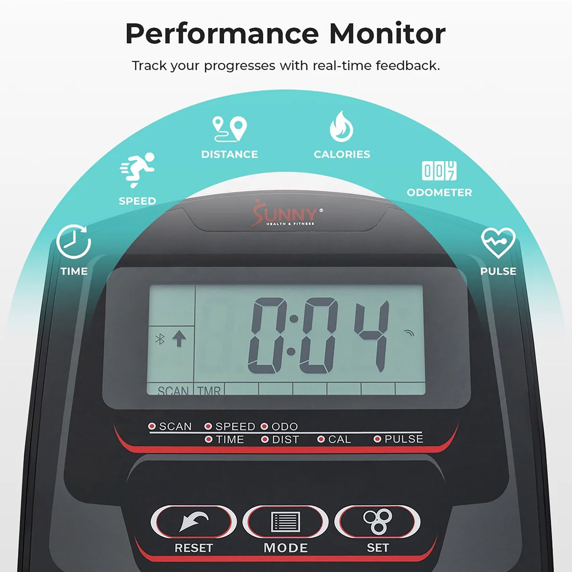 Sunny Health & fitness Smart Heavy-Duty Elliptical product image