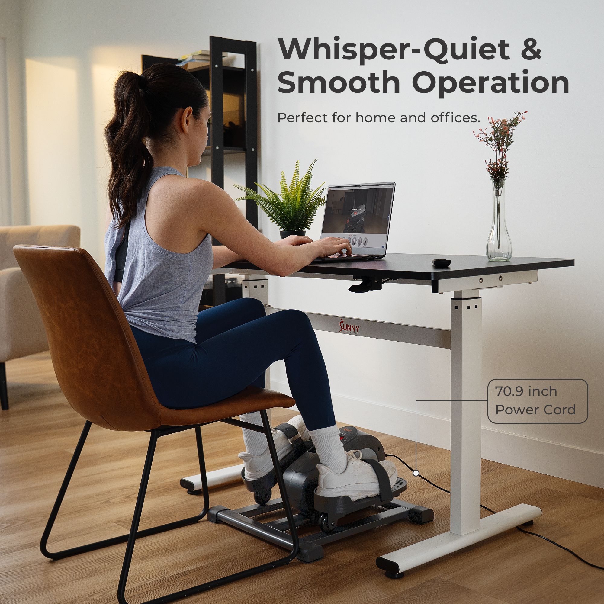 Sunny Health & Fitness Motorized Mini Elliptical product image