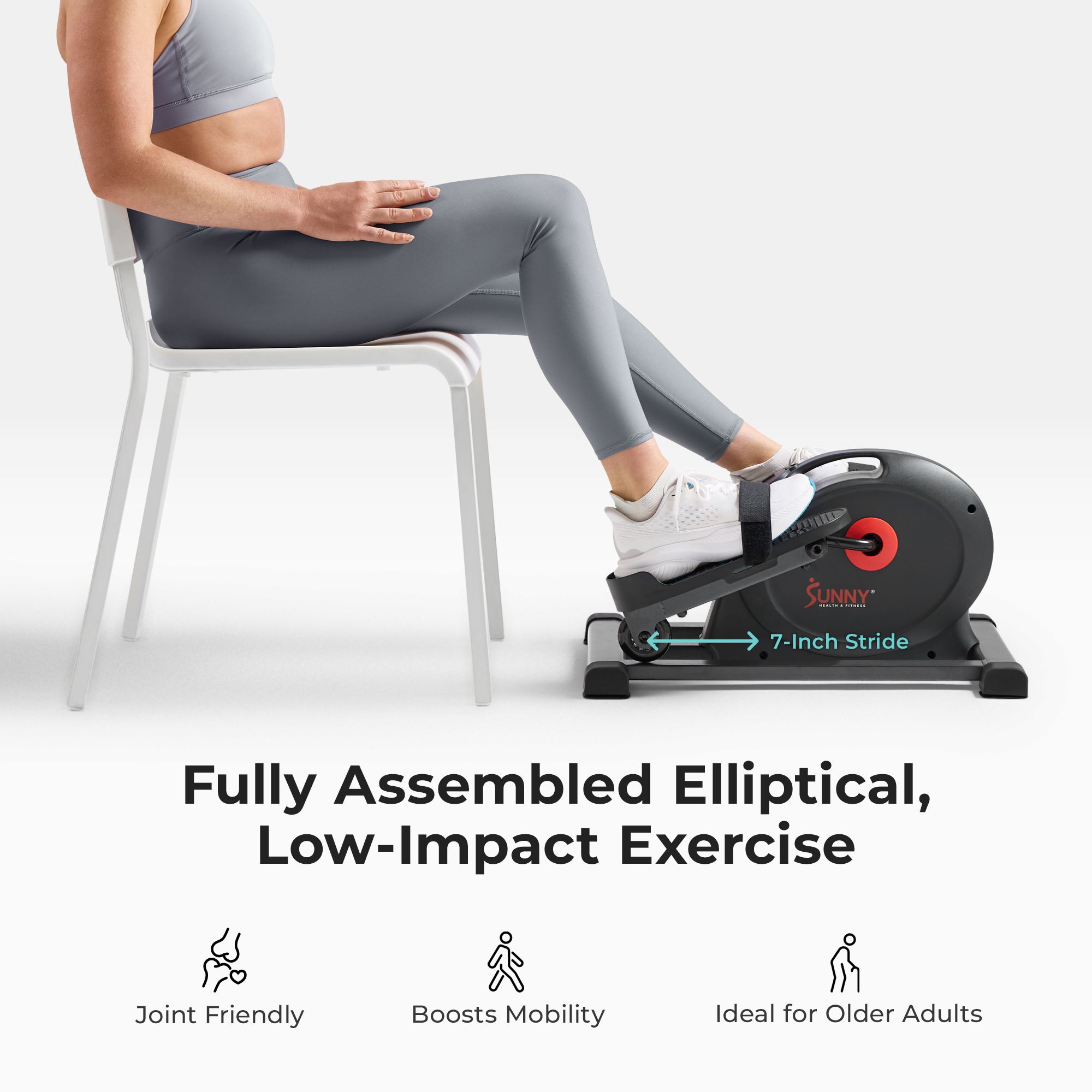 Sunny Health & Fitness Smart Compact Mini Elliptical product image
