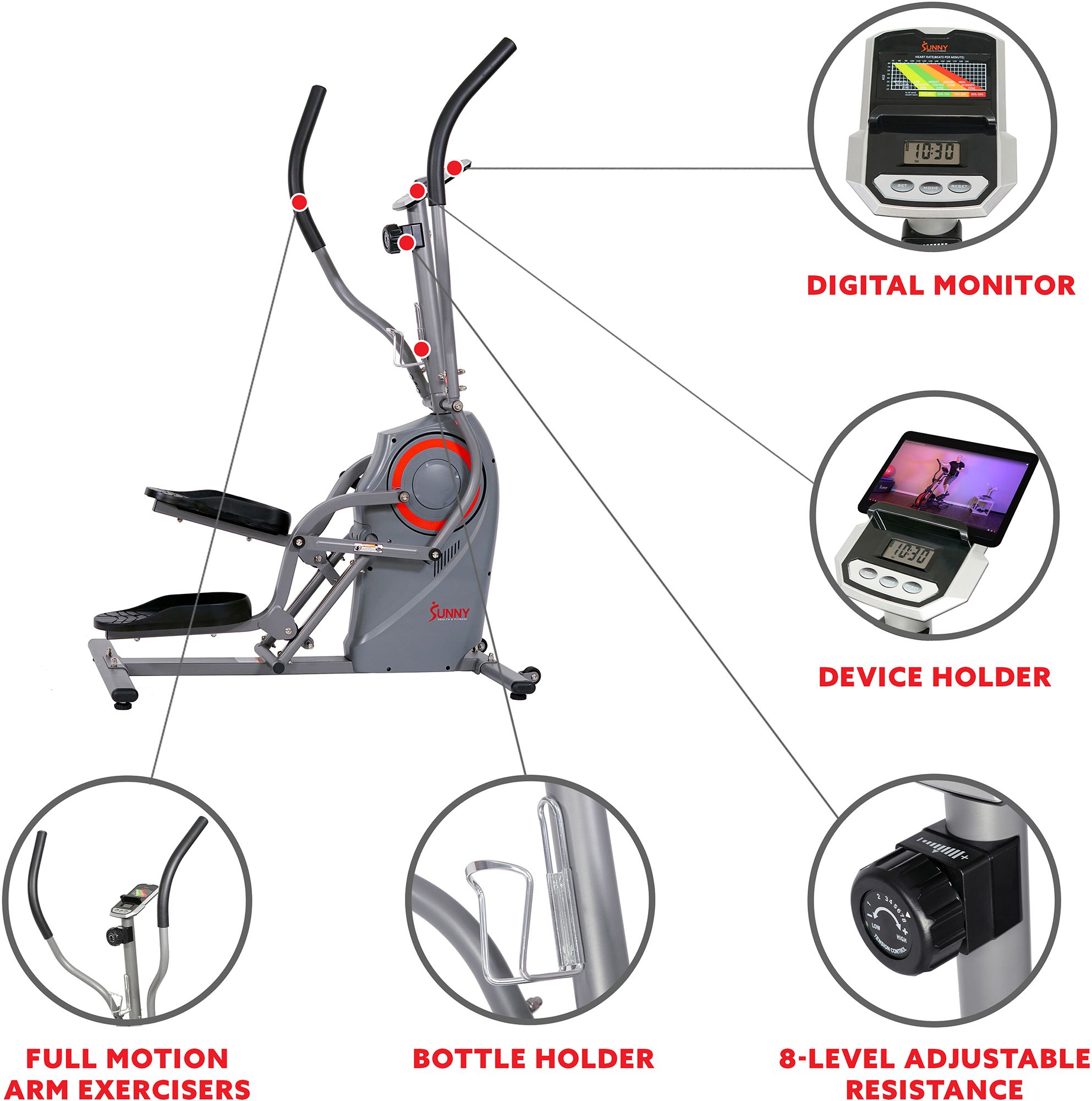 Sunny Health & Fitness Performance Cardio Climber product image