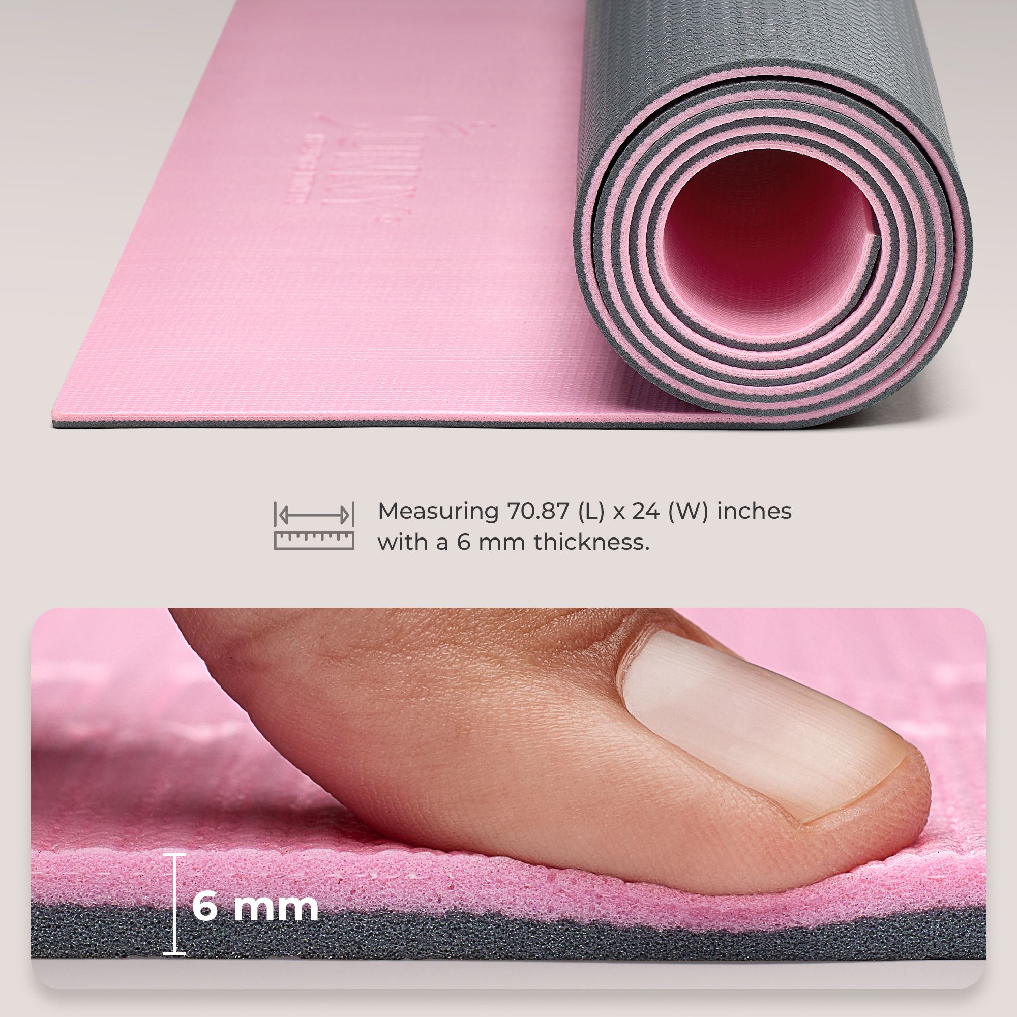 Sunny Health & Fitness 6mm Yoga Mat product image