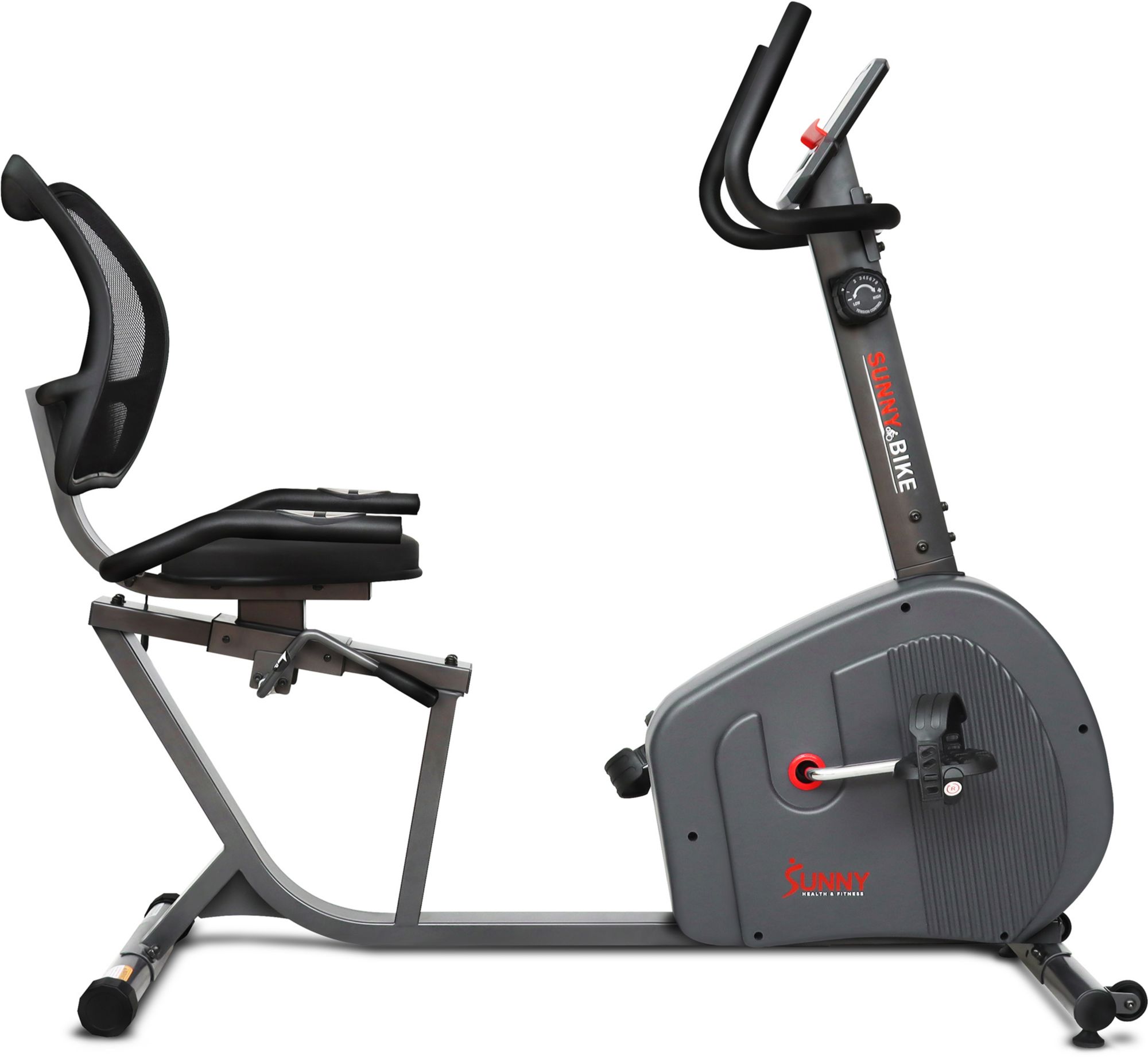 Sunny Health and Fitness Endurance Smart Recumbent Bike product image