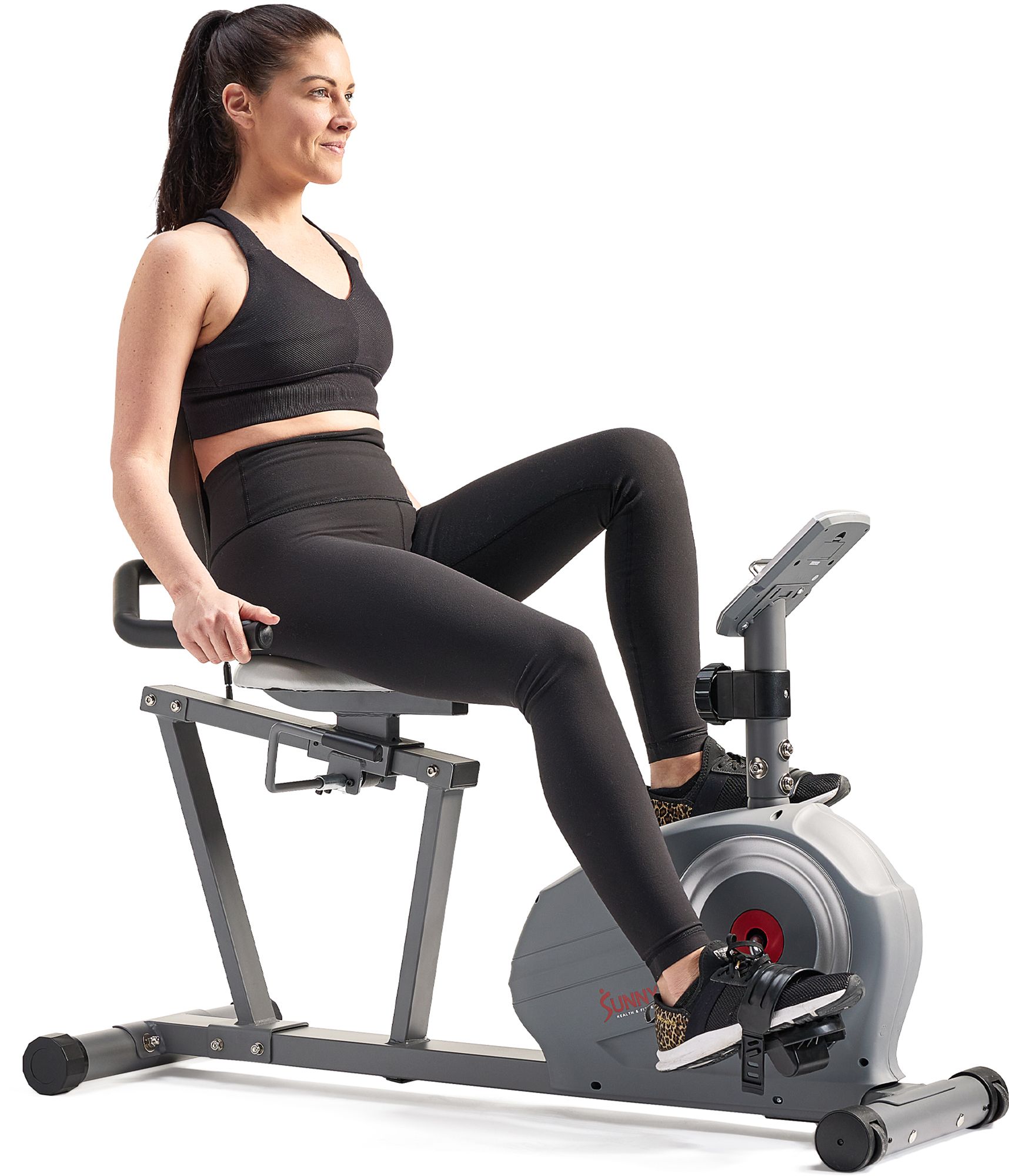 Sunny Health and Fitness Essential Smart Recumbent Bike