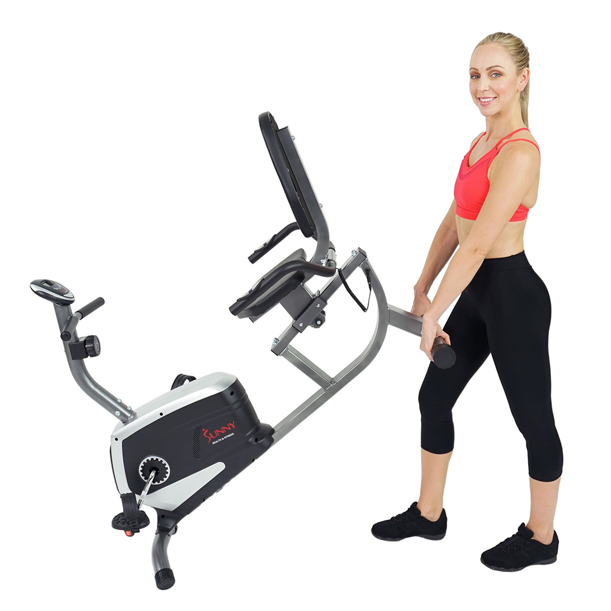 Sunny Health & Fitness SF-RB4616 Easy Adjustable Seat Recumbent Bike product image