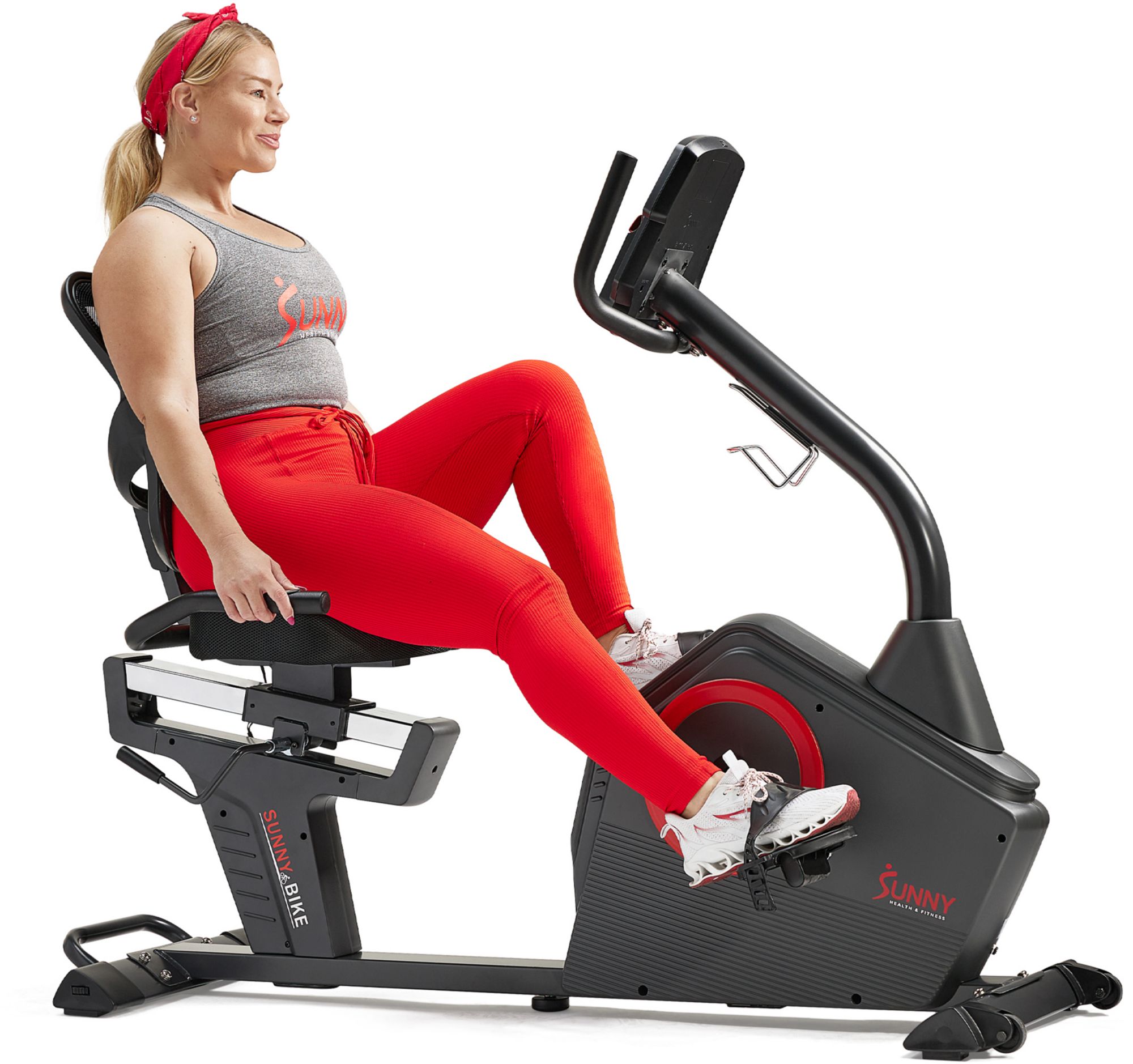 Sunny Health & Fitness Premium Smart Recumbent Bike product image