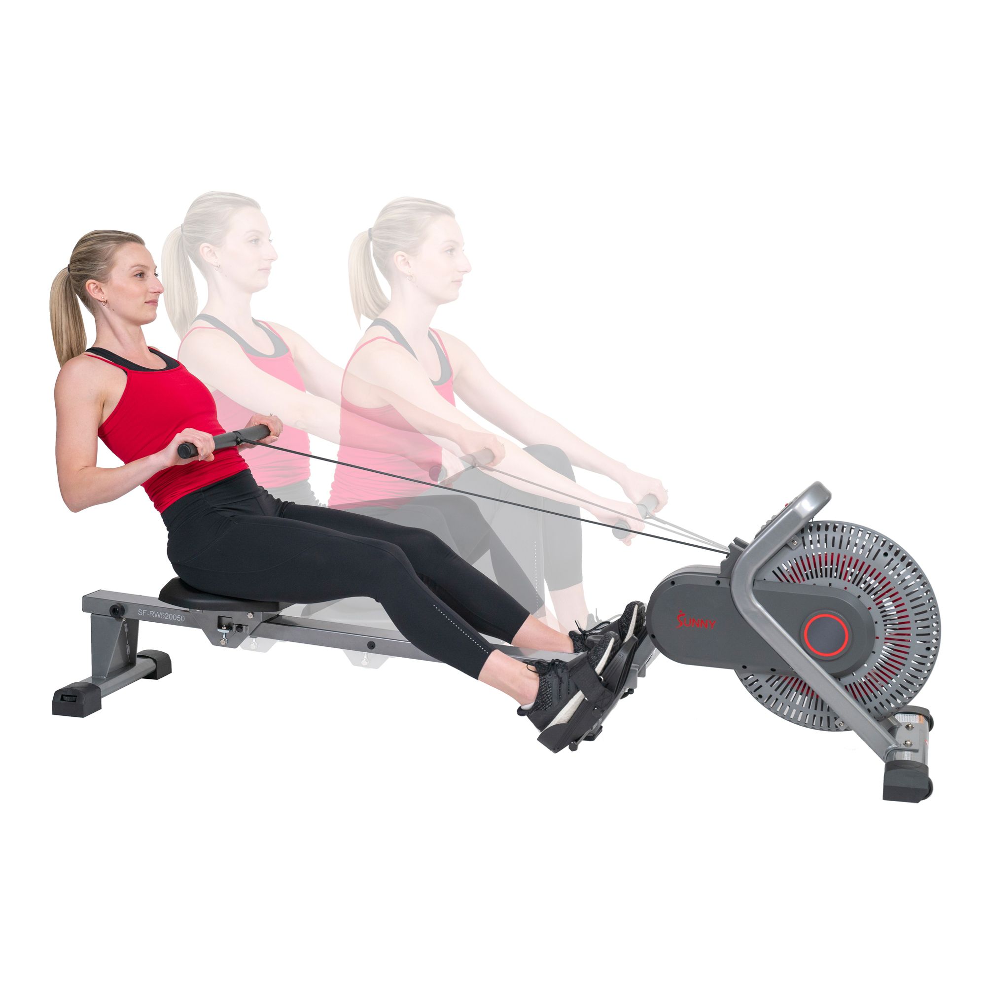Sunny Health & Fitness Air Fan Rowing Machine product image