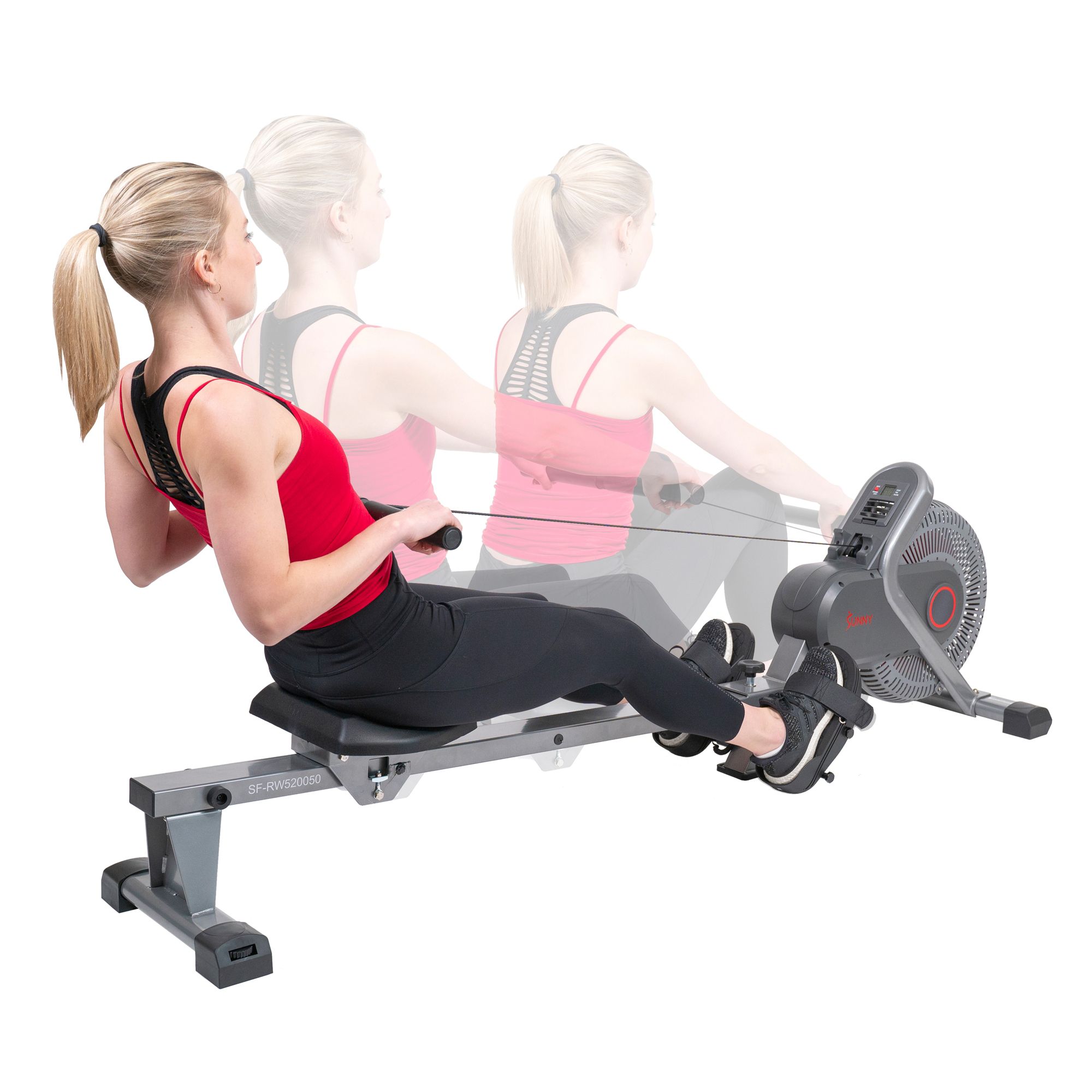 Sunny Health & Fitness Air Fan Rowing Machine product image