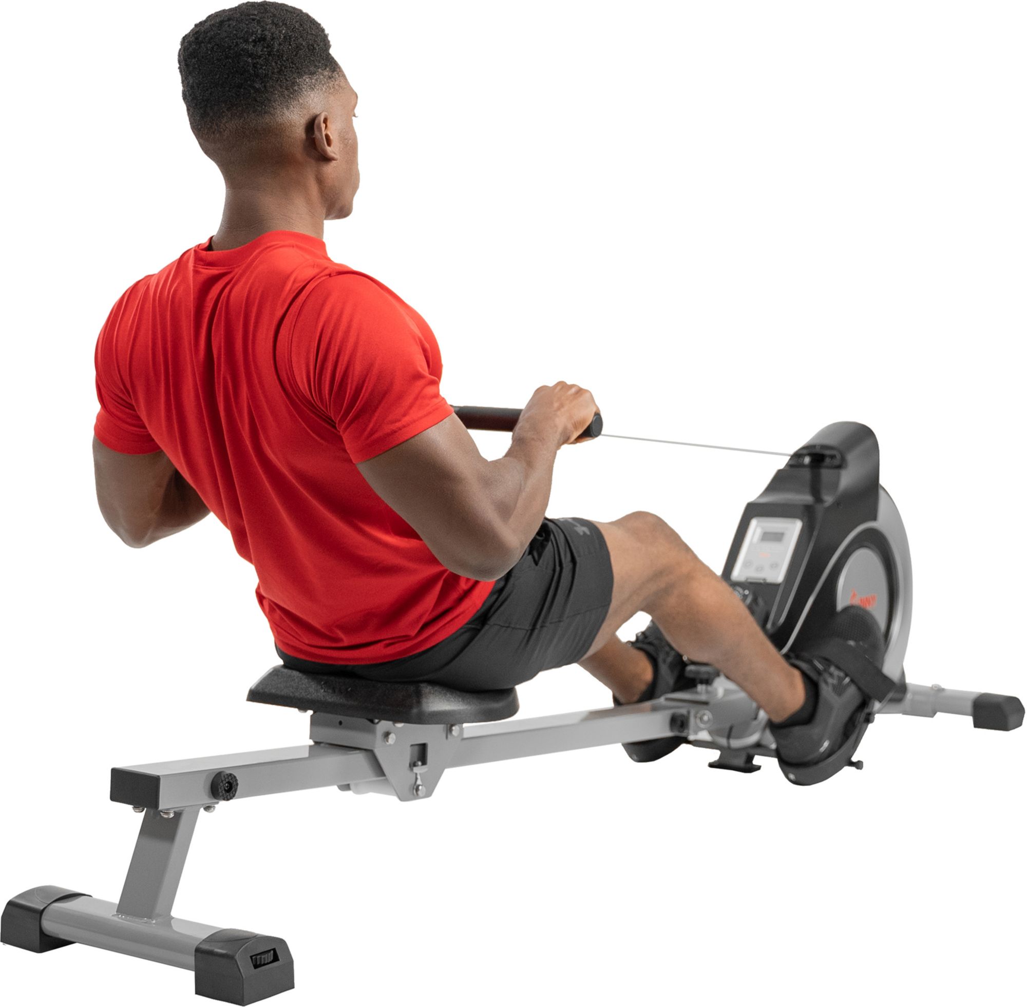 Sunny Health & Fitness Magnetic Rower Machine, Silver product image