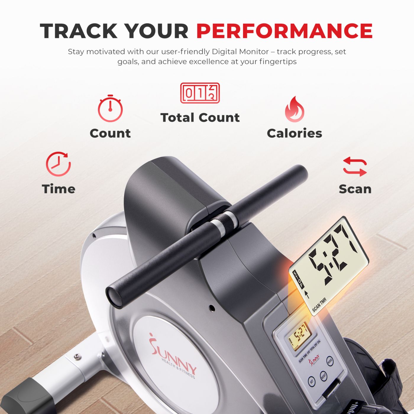 Sunny Health & Fitness SF-RW5515 offers Magnetic Rowing Machine