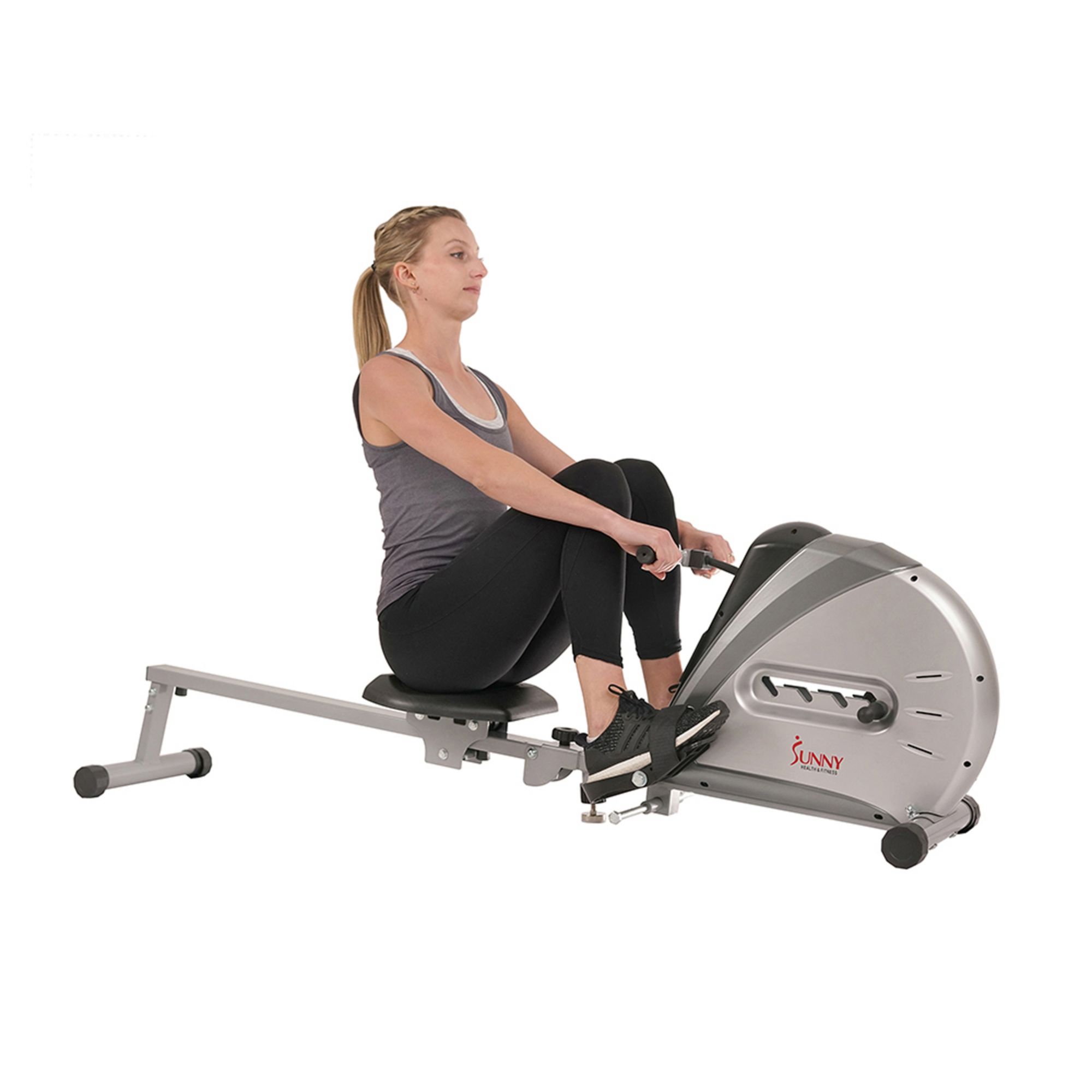 Sunny Health & Fitness Elastic Cord Rowing Machine product image