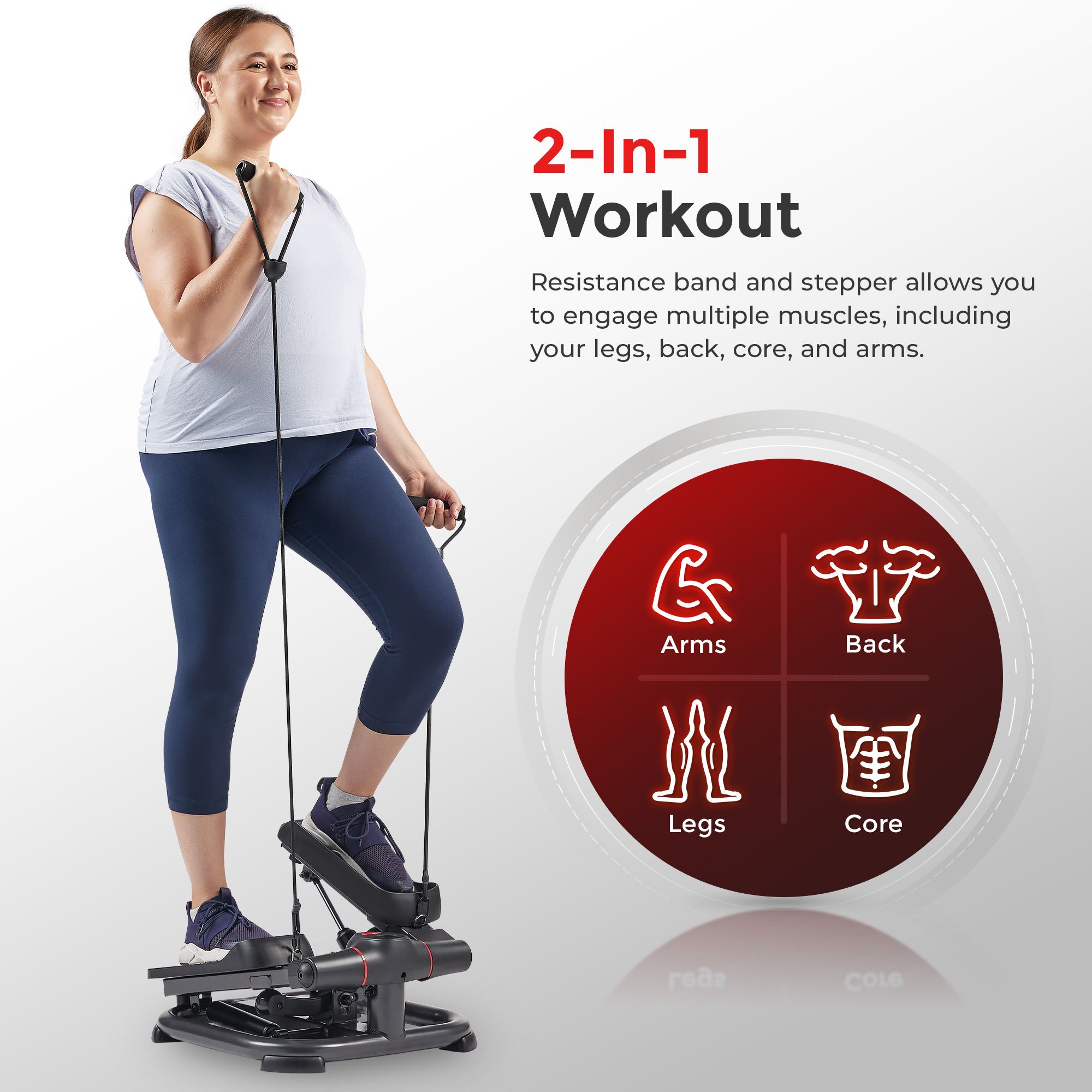 Sunny Health & Fitness Power Stepper with Bands product image