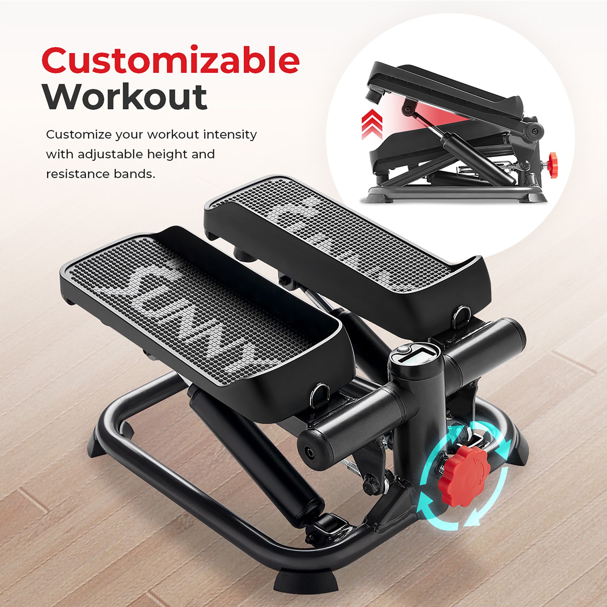 Sunny Health & Fitness Smart Twist Stepper Machine product image