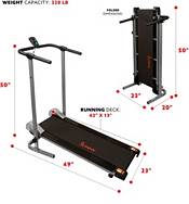 Sunny Health & Fitness SF-T1407M Manual Walking Treadmill product image