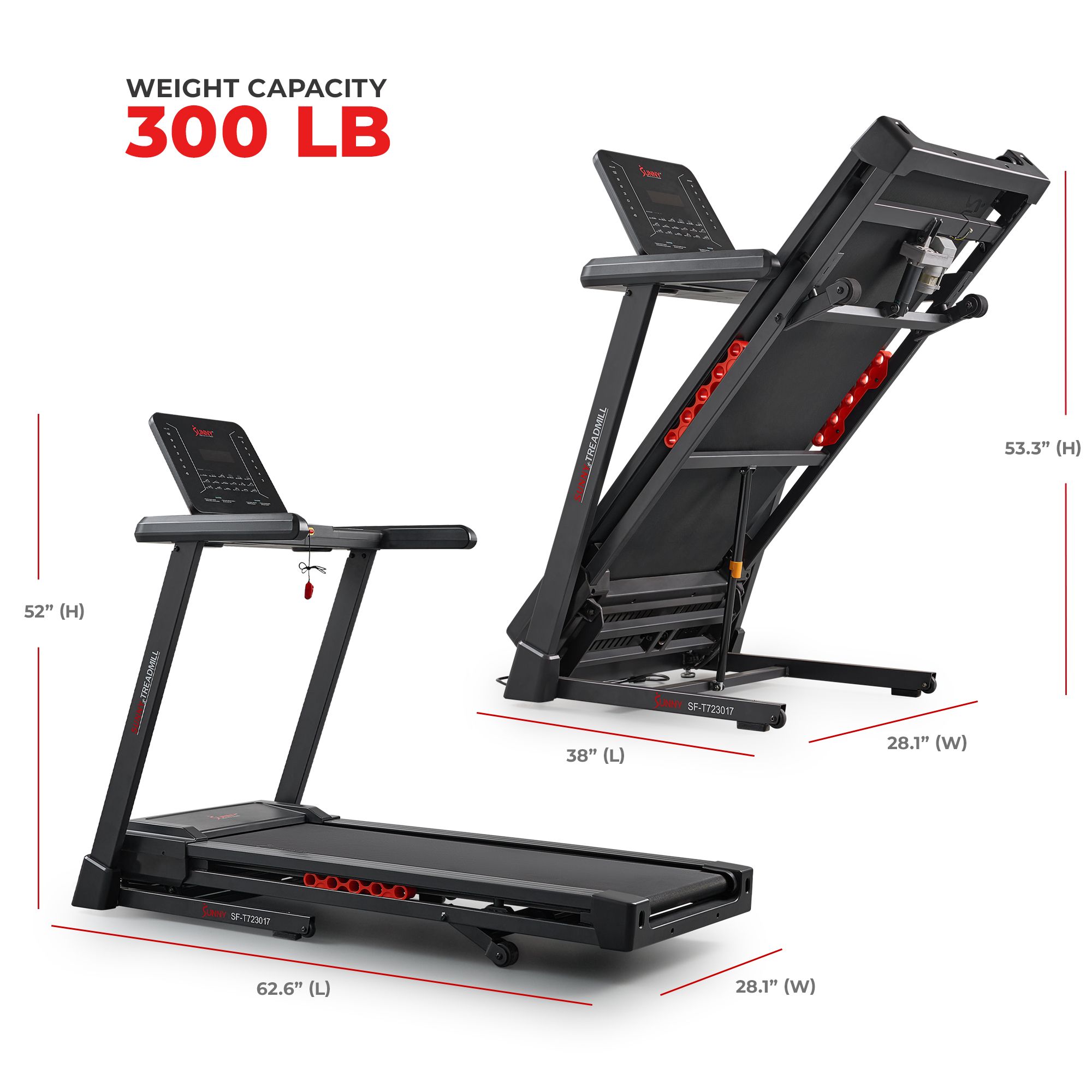 Sunny Health & Fitness Excel Smart Treadmill product image