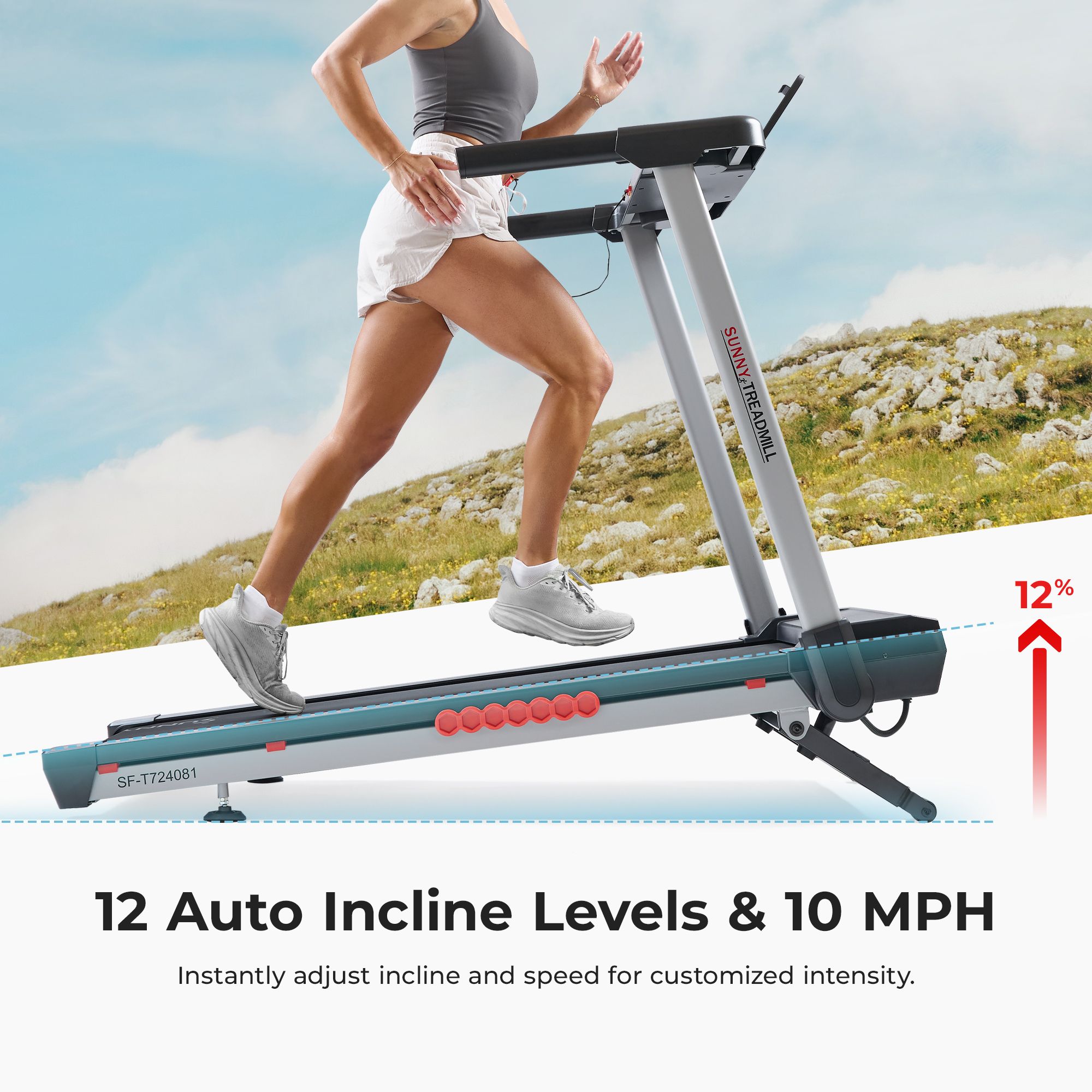 Sunny Health & Fitness Smart Pace 500 Treadmill product image