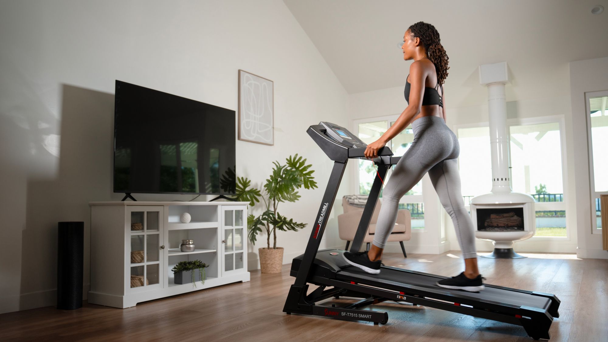 Sunny Health & Fitness Smart Treadmill With 12 Levels Of Auto Incline product image