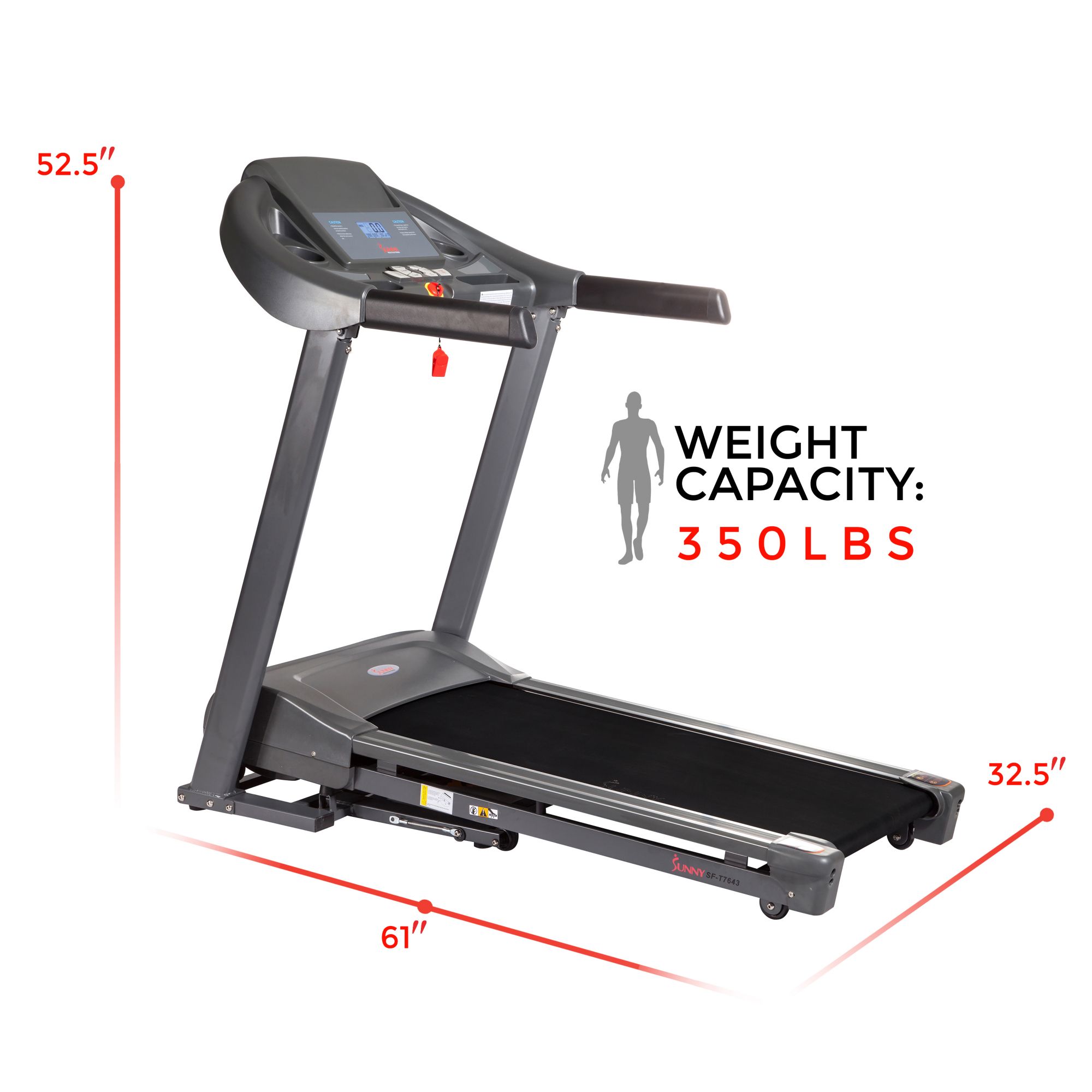 Sunny Health & Fitness SF-T7643 Heavy-Duty Walking Treadmill product image