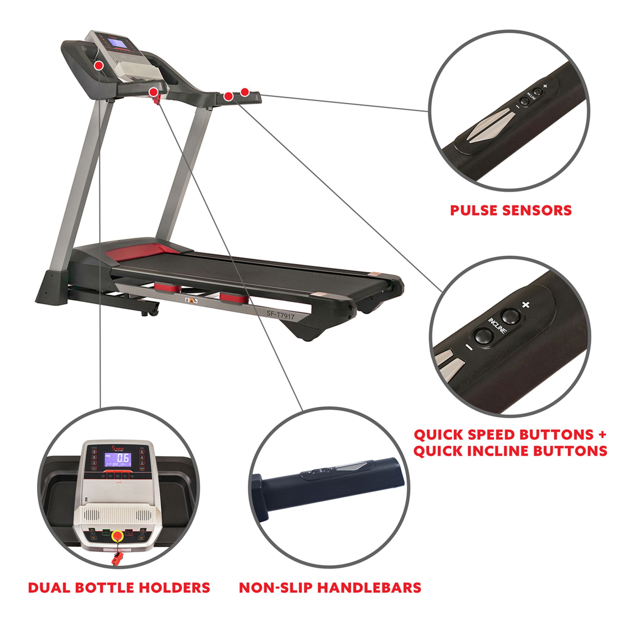 Sunny Health & Fitness Performance Treadmill