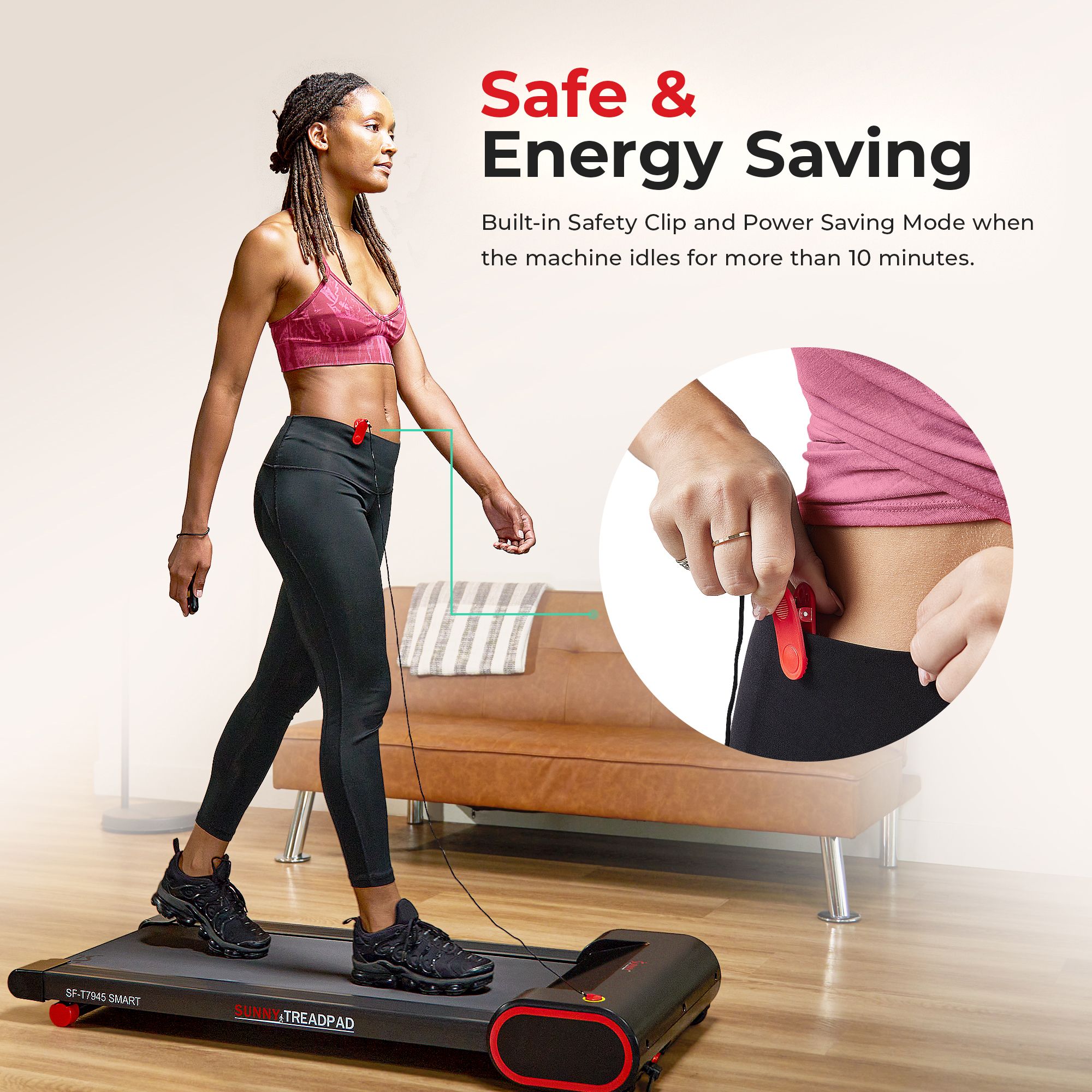 Sunny Health & Fitness Under Desk Walking Treadpad