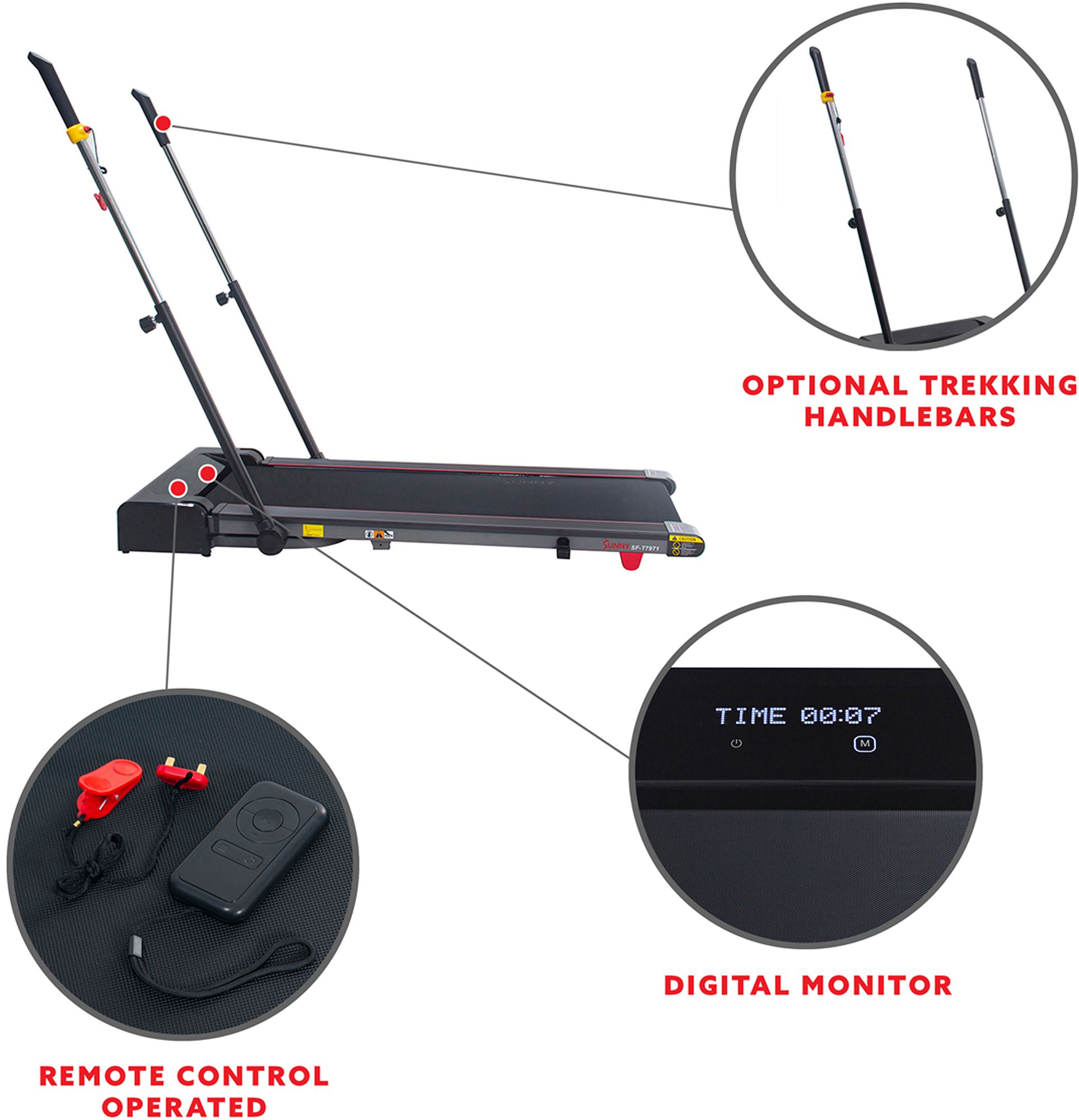 Sunny Health & Fitness Slim Fold Trekpad Treadmill product image