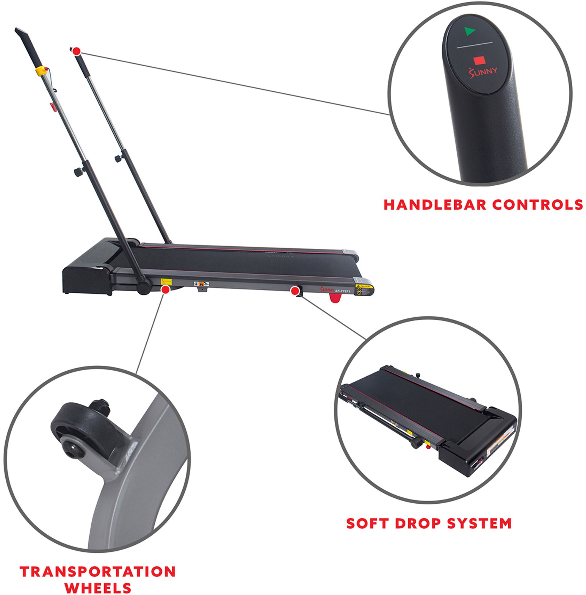 Sunny Health & Fitness Slim Fold Trekpad Treadmill product image