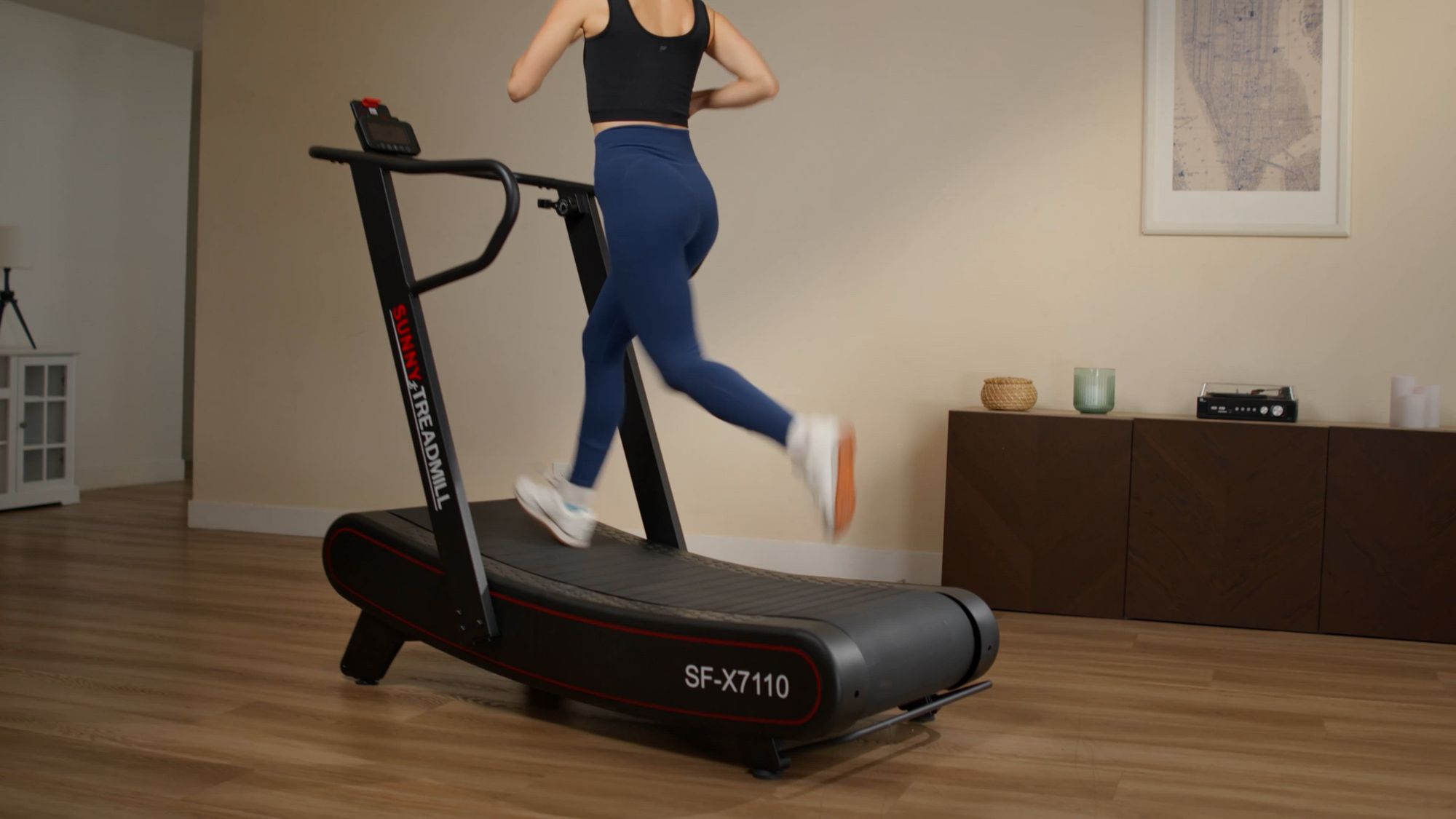 Sunny Health & Fitness Smart Curved Manual Treadmill product