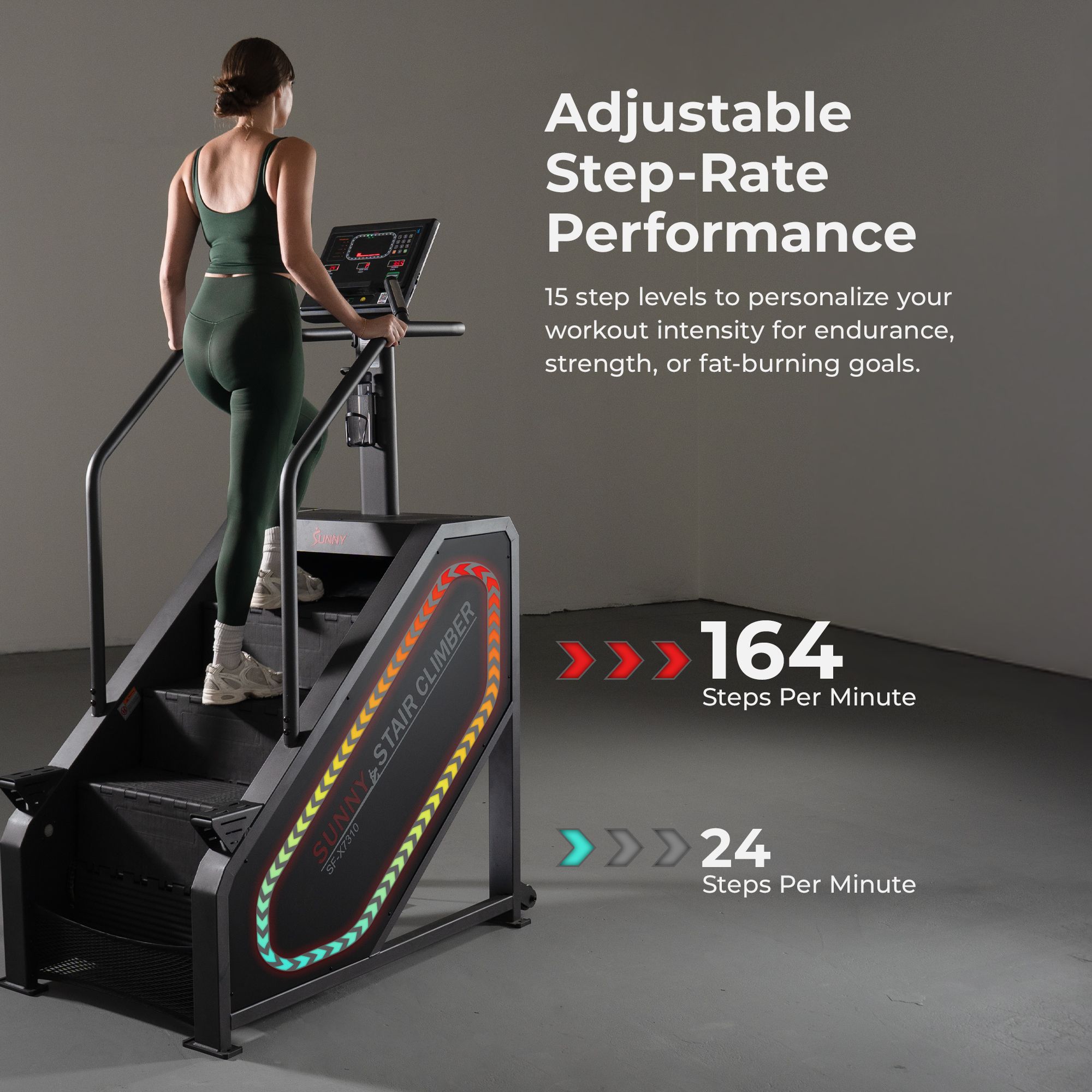 Sunny Health & Fitness Premium Smart Stair Climber product image