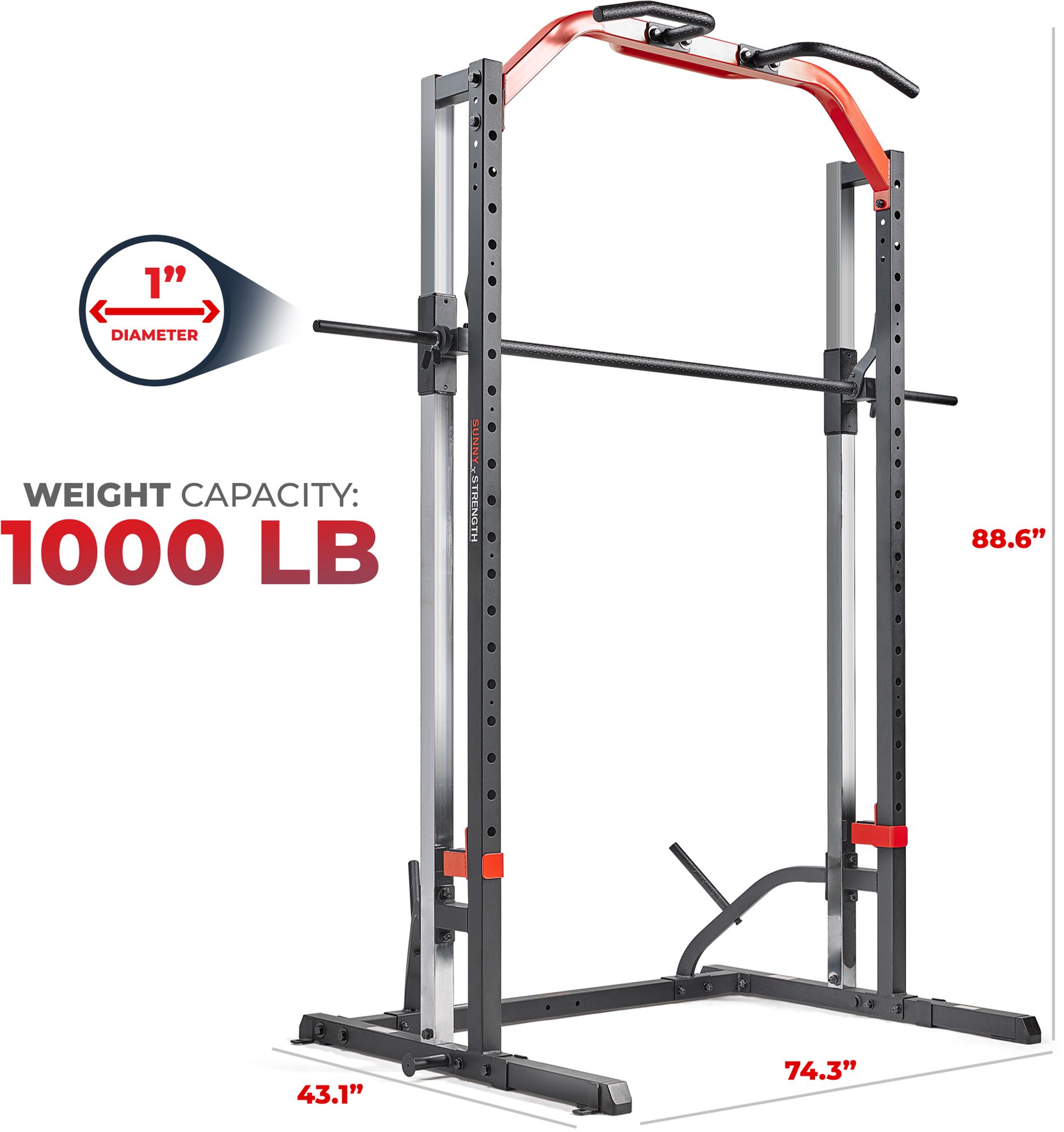 Sunny Health & Fitness Smith Machine Squat Rack Essential Series product image