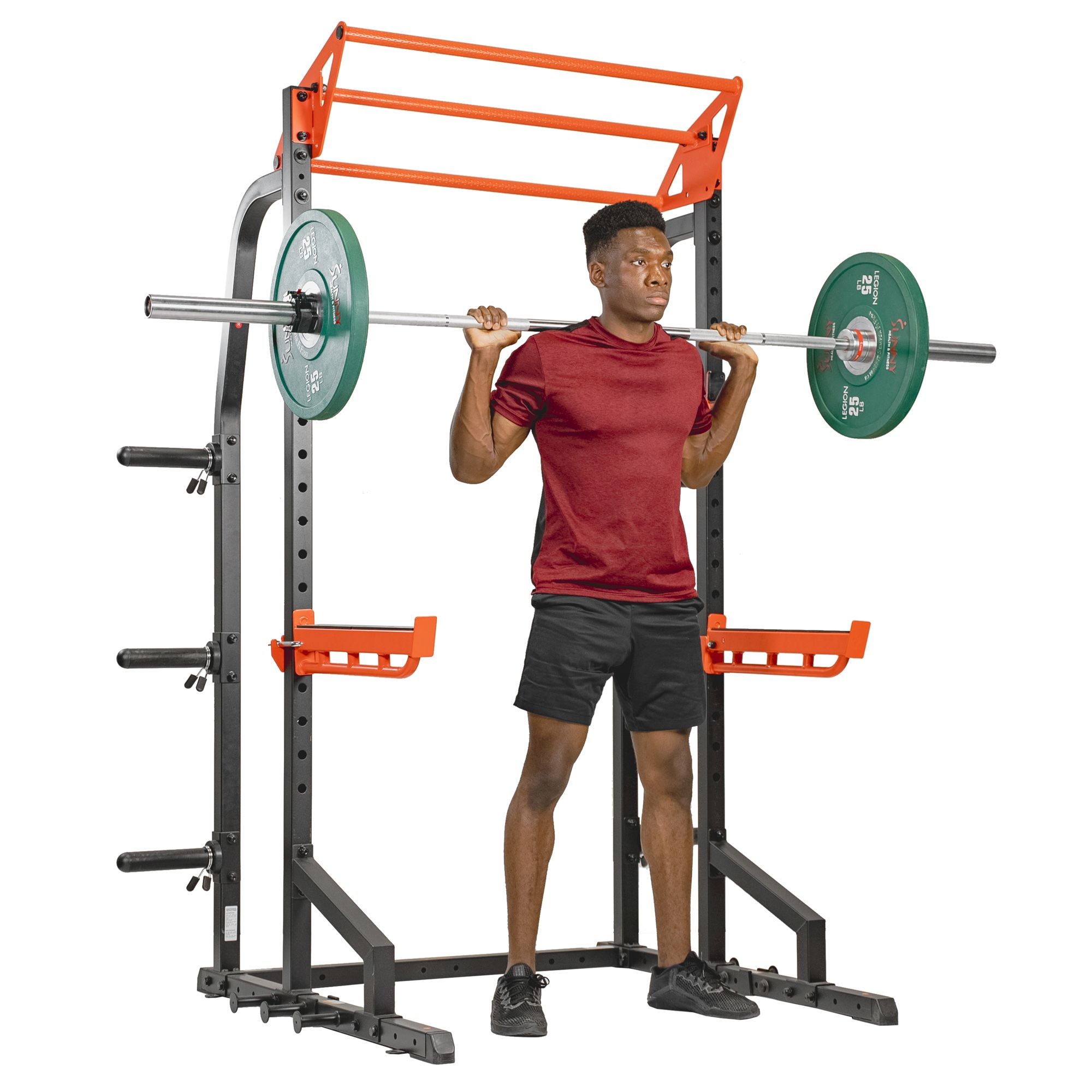 Sunny Health & Fitness Power Zone Half Rack Strength Cage product image