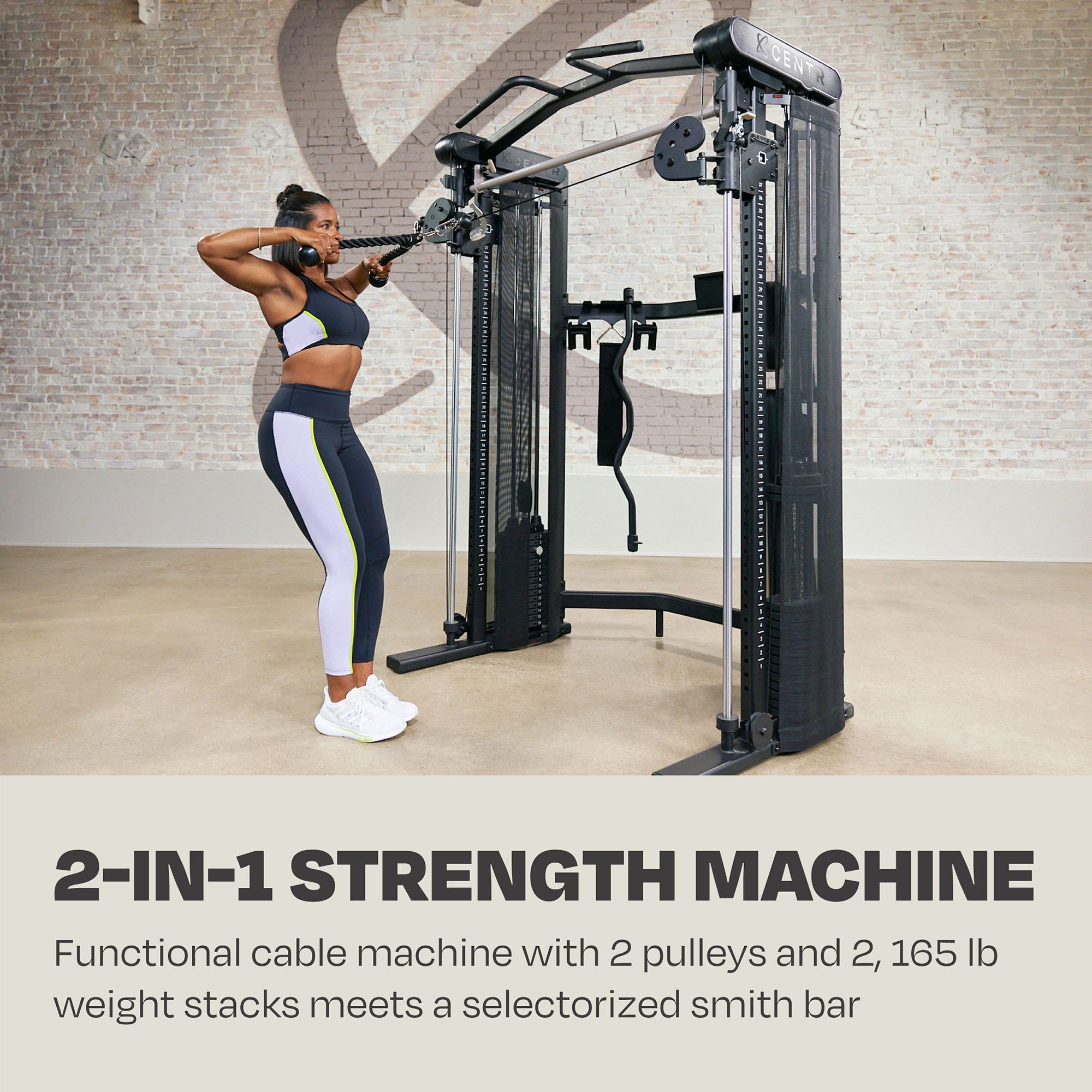 Centr 3 Home Gym Functional Trainer With Selectorized Smith Bar product image