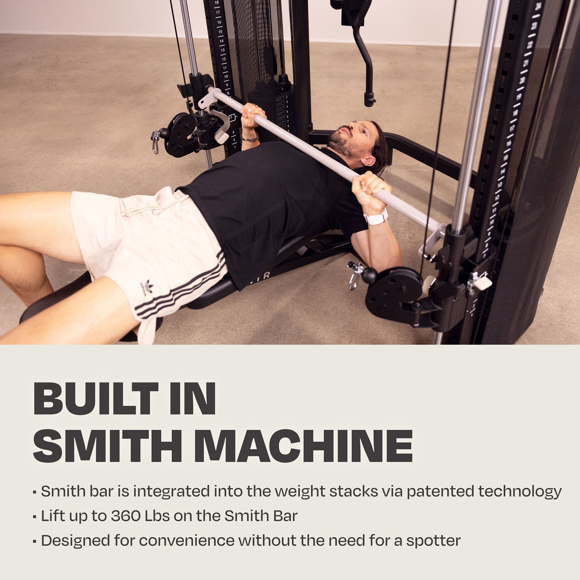 Centr 3 Home Gym Functional Trainer With Selectorized Smith Bar product image