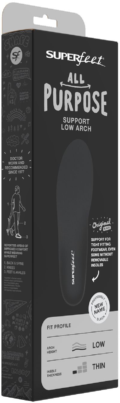 Superfeet All-Purpose Support Low Arch Insoles