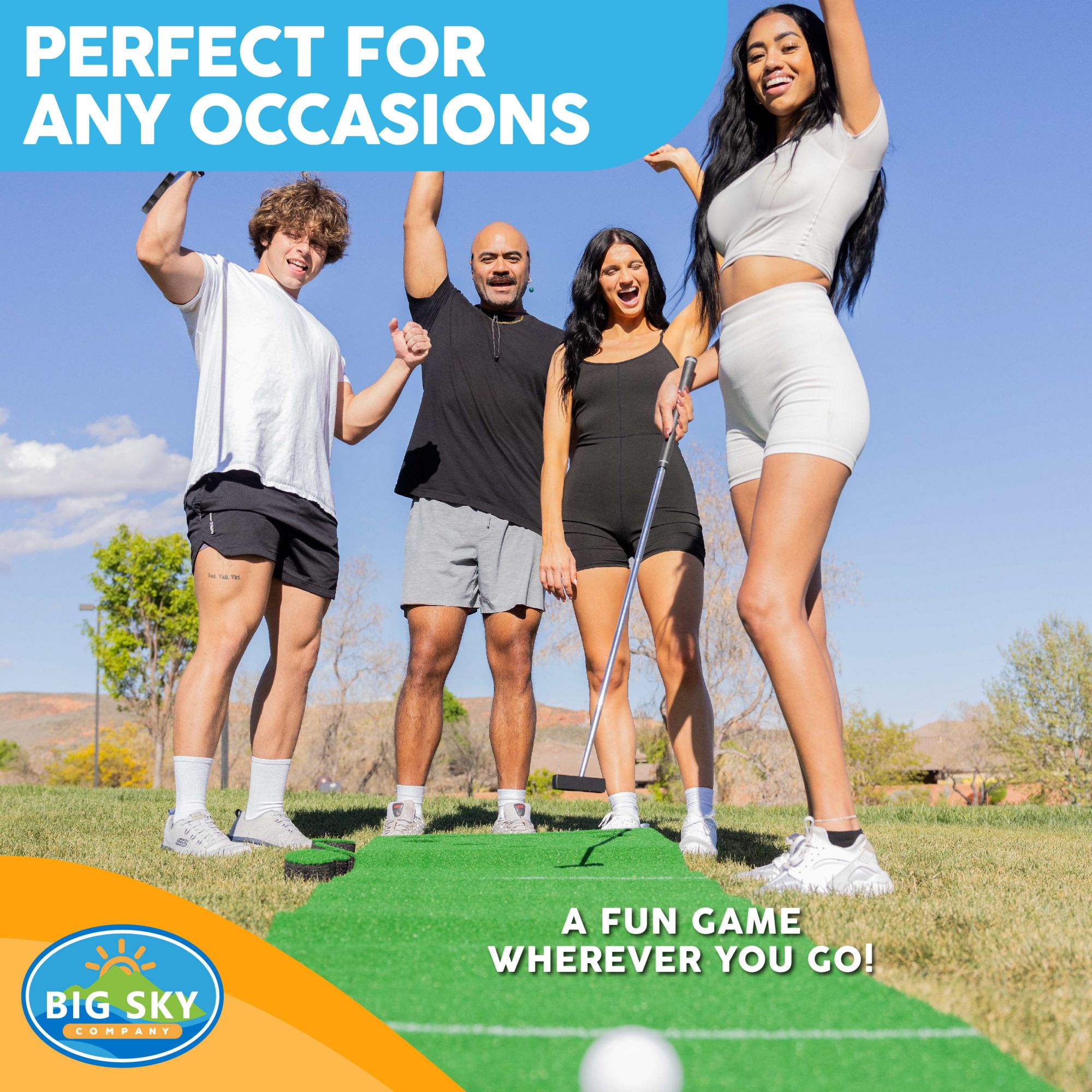 Medal Sports Big Sky Golf Pong Putting Mat product image