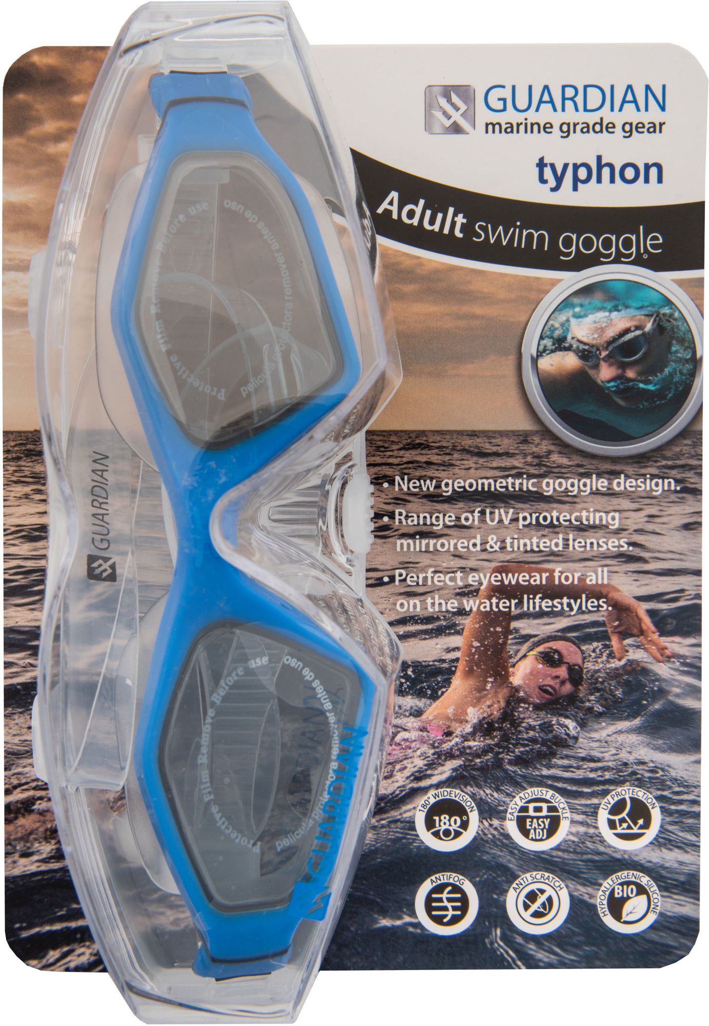 Guardian Adult Typhon Mirrored Swim Goggles