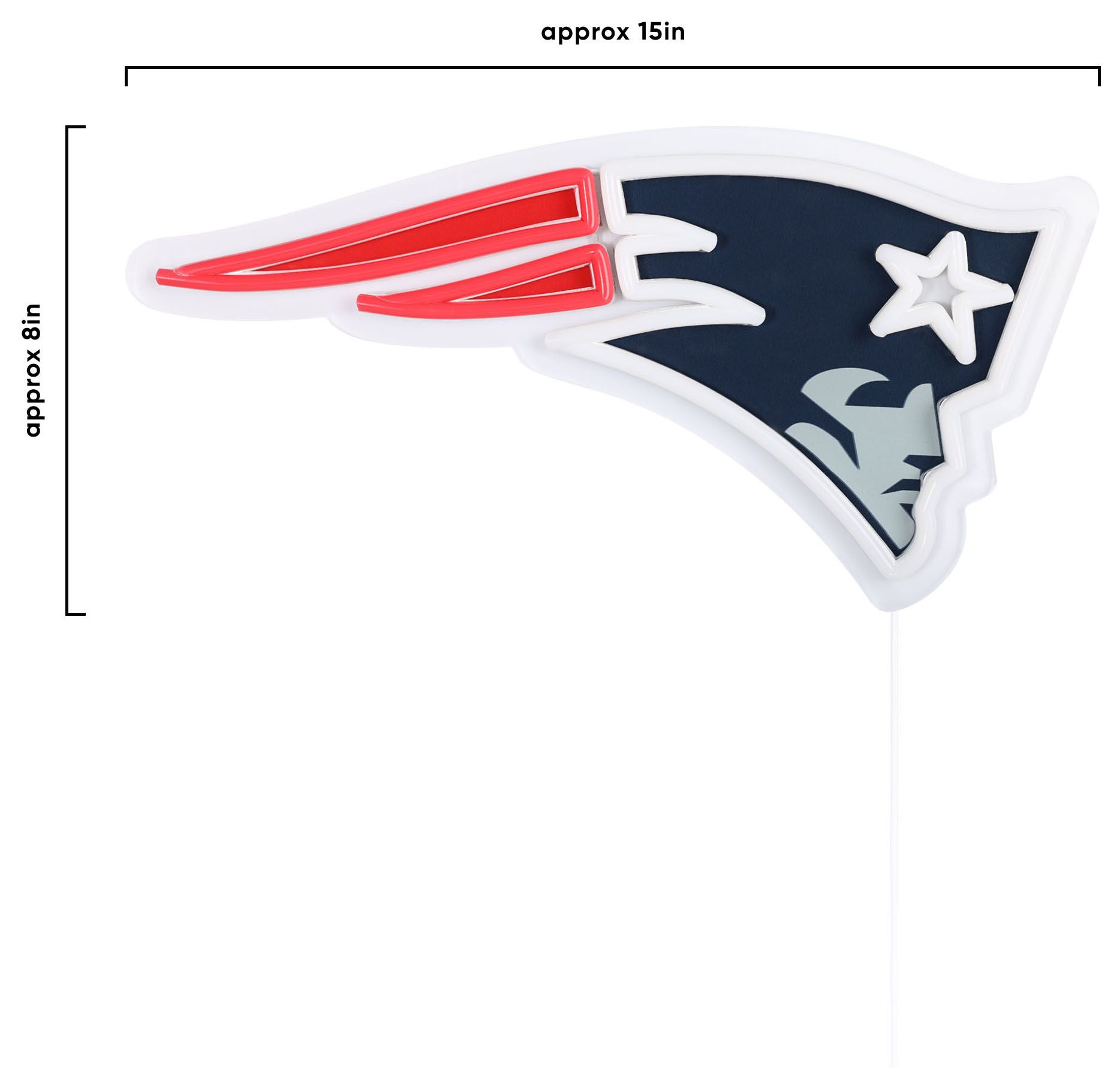 FOCO New England Patriots Neon Light-Up Sign product image