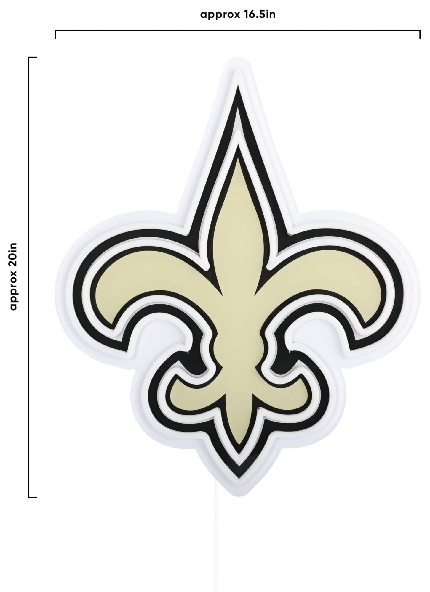 FOCO New Orleans Saints Neon Light-Up Sign product image