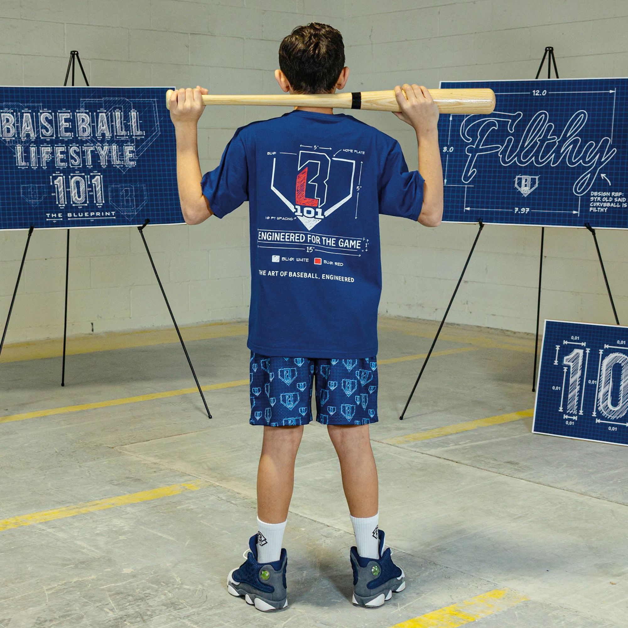 Baseball Lifestyle 101 Boys' Blueprint Shorts product image