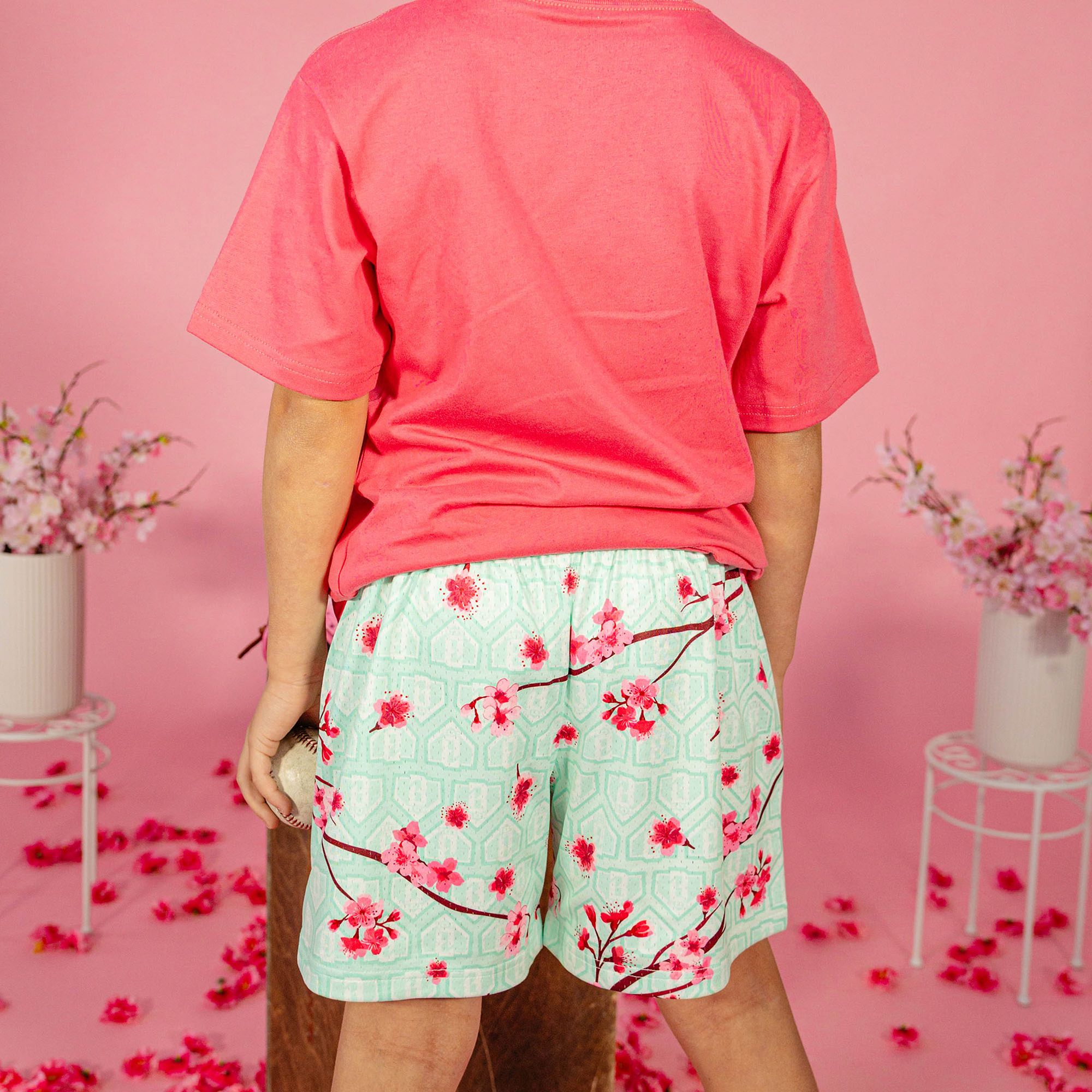 Baseball Lifestyle 101 Adult Cherry Blossom Shorts product image