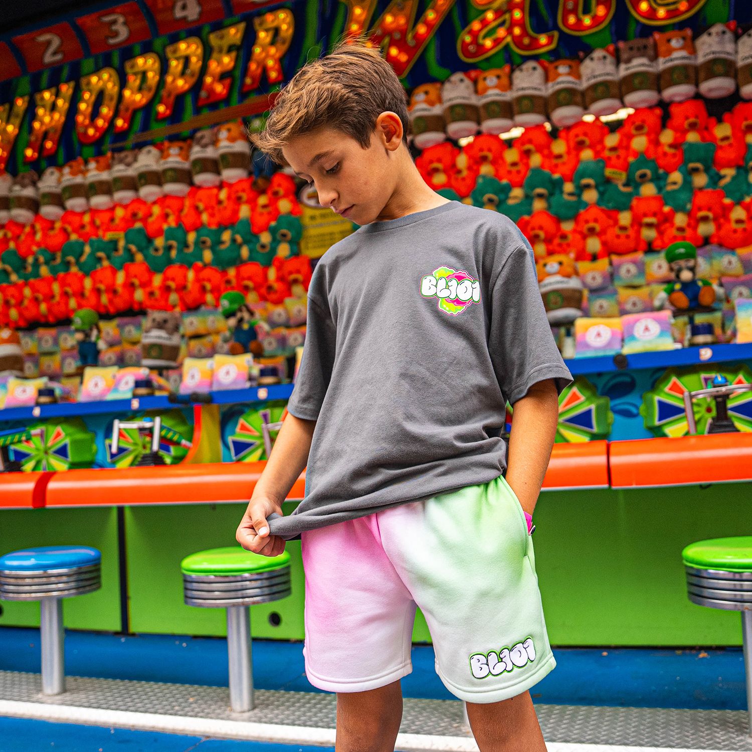 Baseball Lifestyle 101 Boys' Cotton Candy Sweatshorts product image