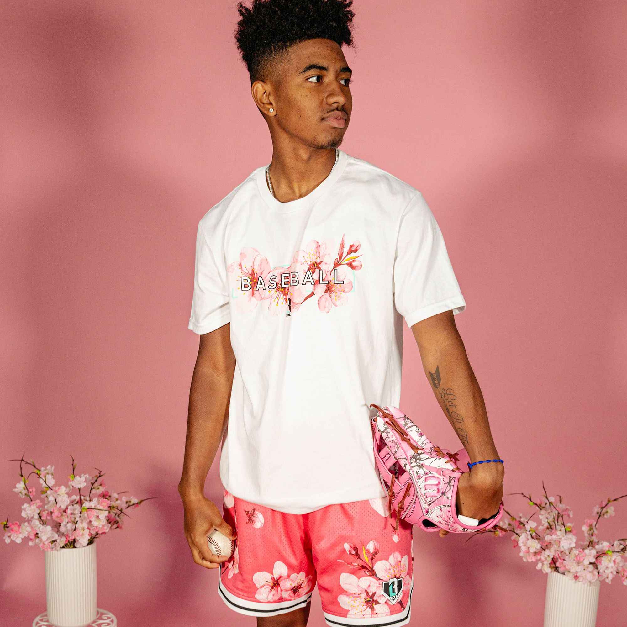 Baseball Lifestyle 101 Adult Cherry Blossom Court Shorts product image