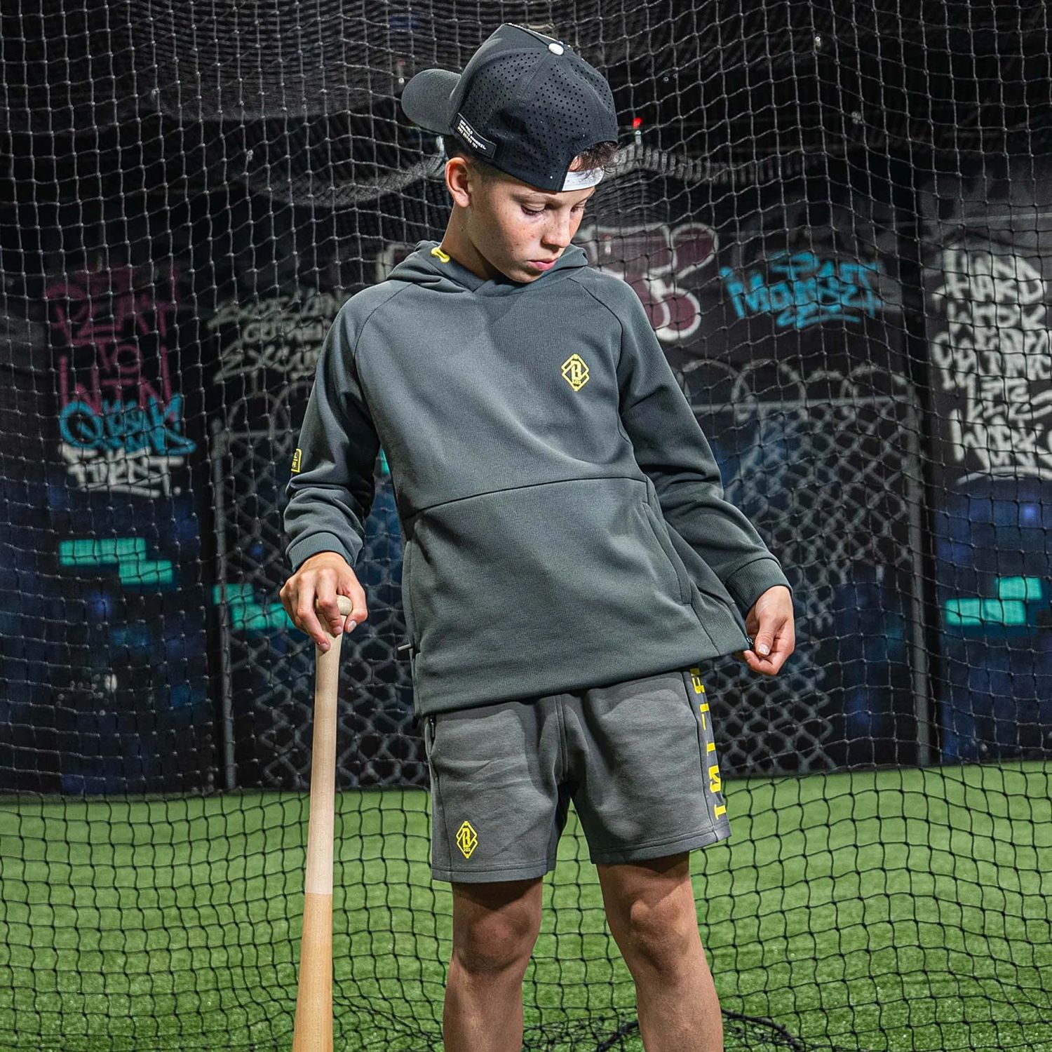 Baseball Lifestyle 101 Boys' Diamond Relaxed Fit Sweatshorts product image