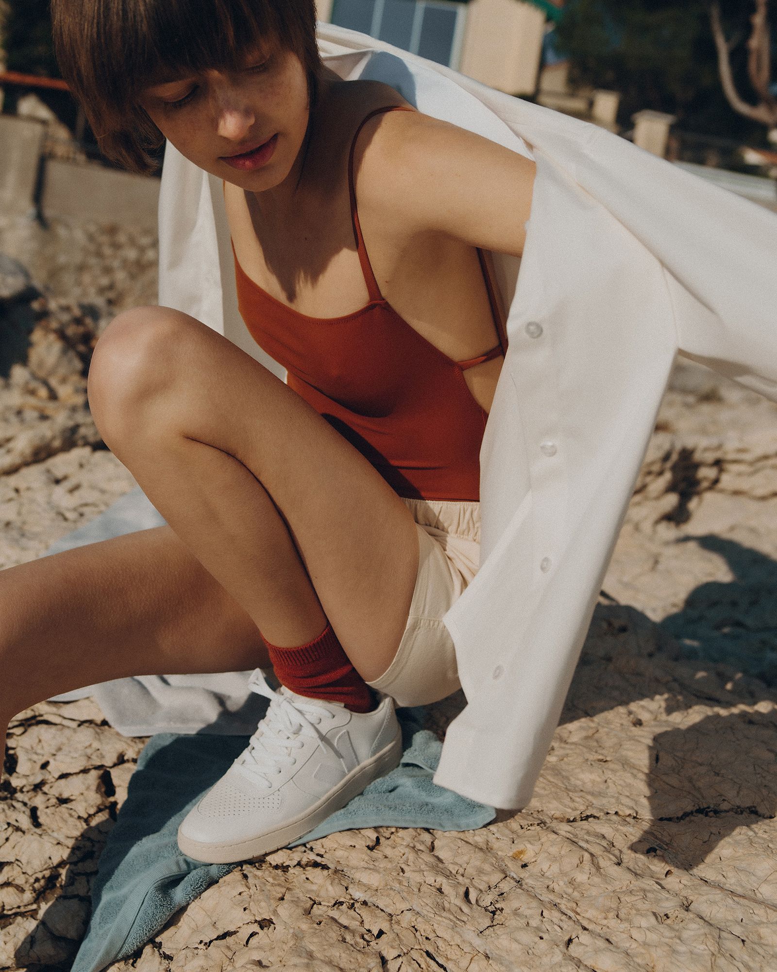 VEJA Women's V-10 Leather Shoes product image