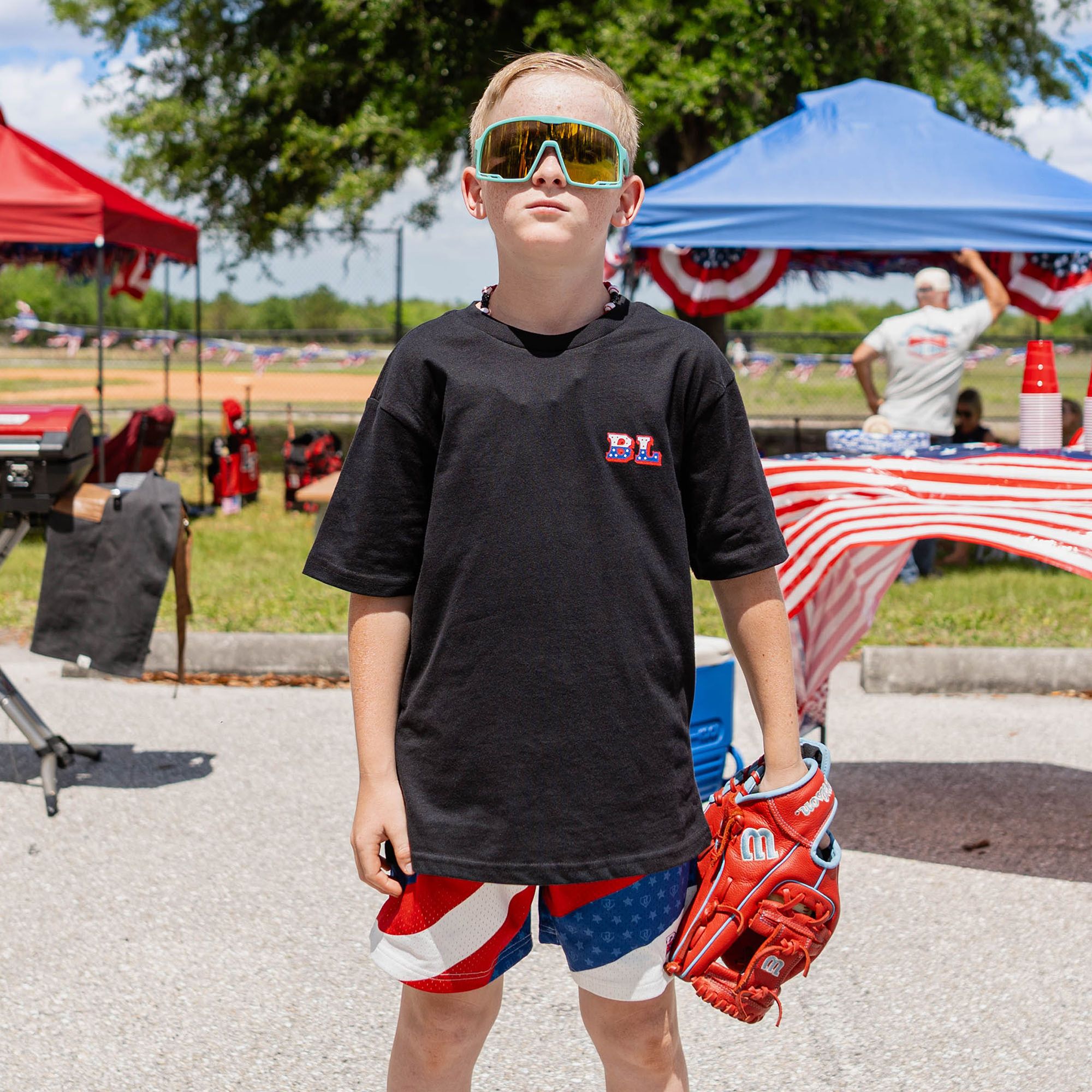 Baseball Lifestyle 101 Boys' Patriot Pitch Shorts product image